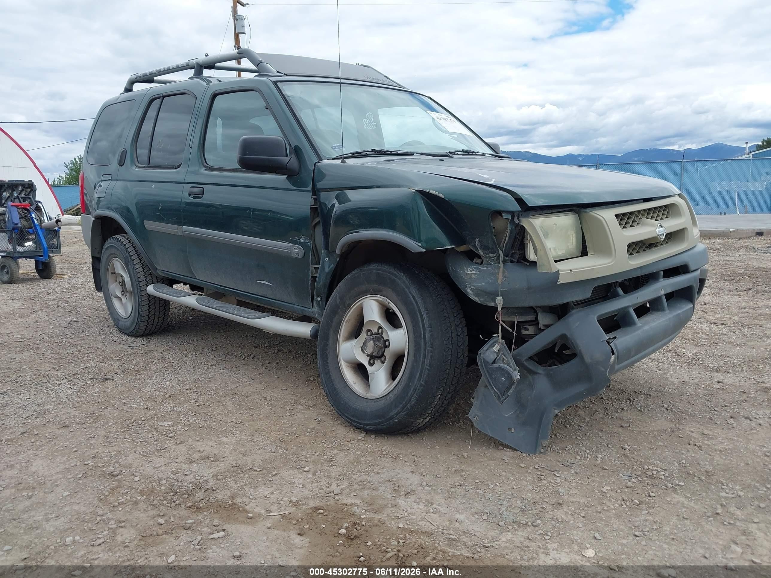 2001 Nissan Xterra Se Green vin: 5N1ED28Y71C527884