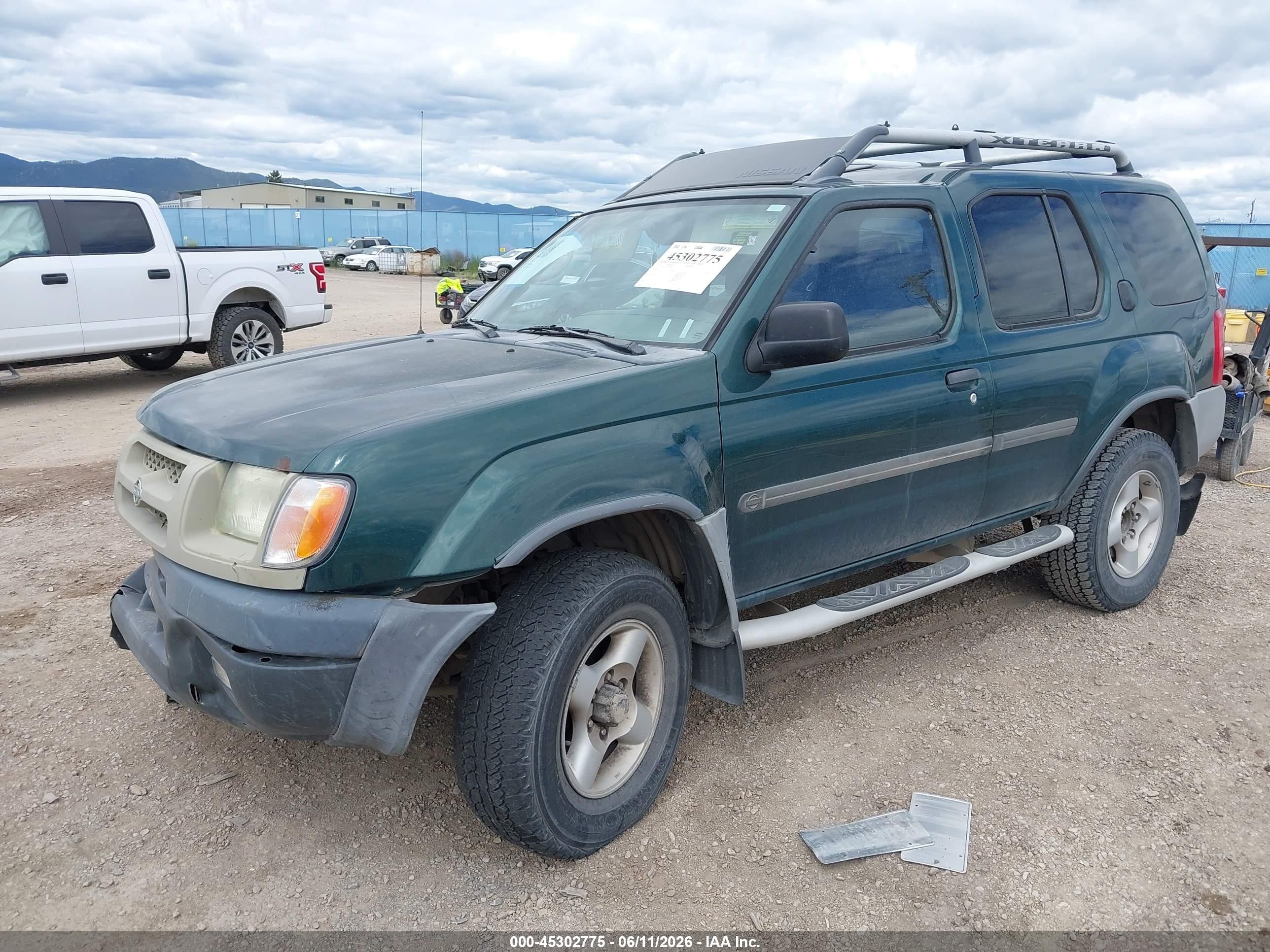 2001 Nissan Xterra Se Green vin: 5N1ED28Y71C527884