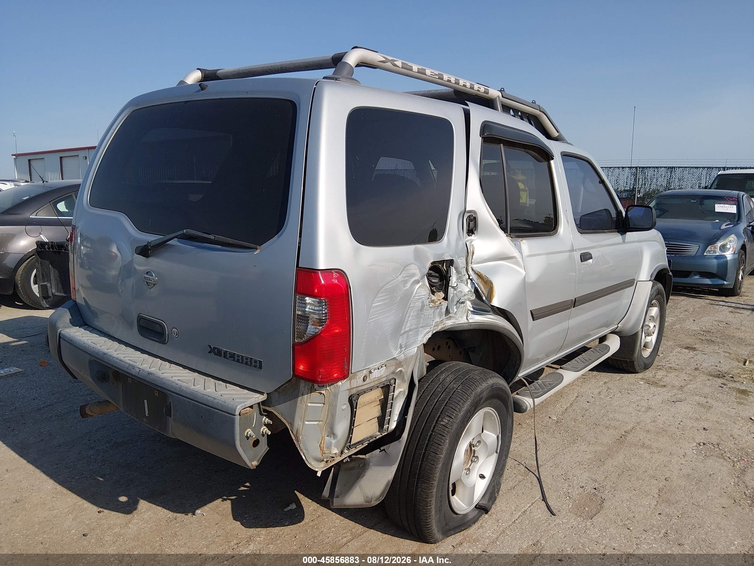 2001 Nissan Xterra Xe Gray vin: 5N1ED28Y71C585171