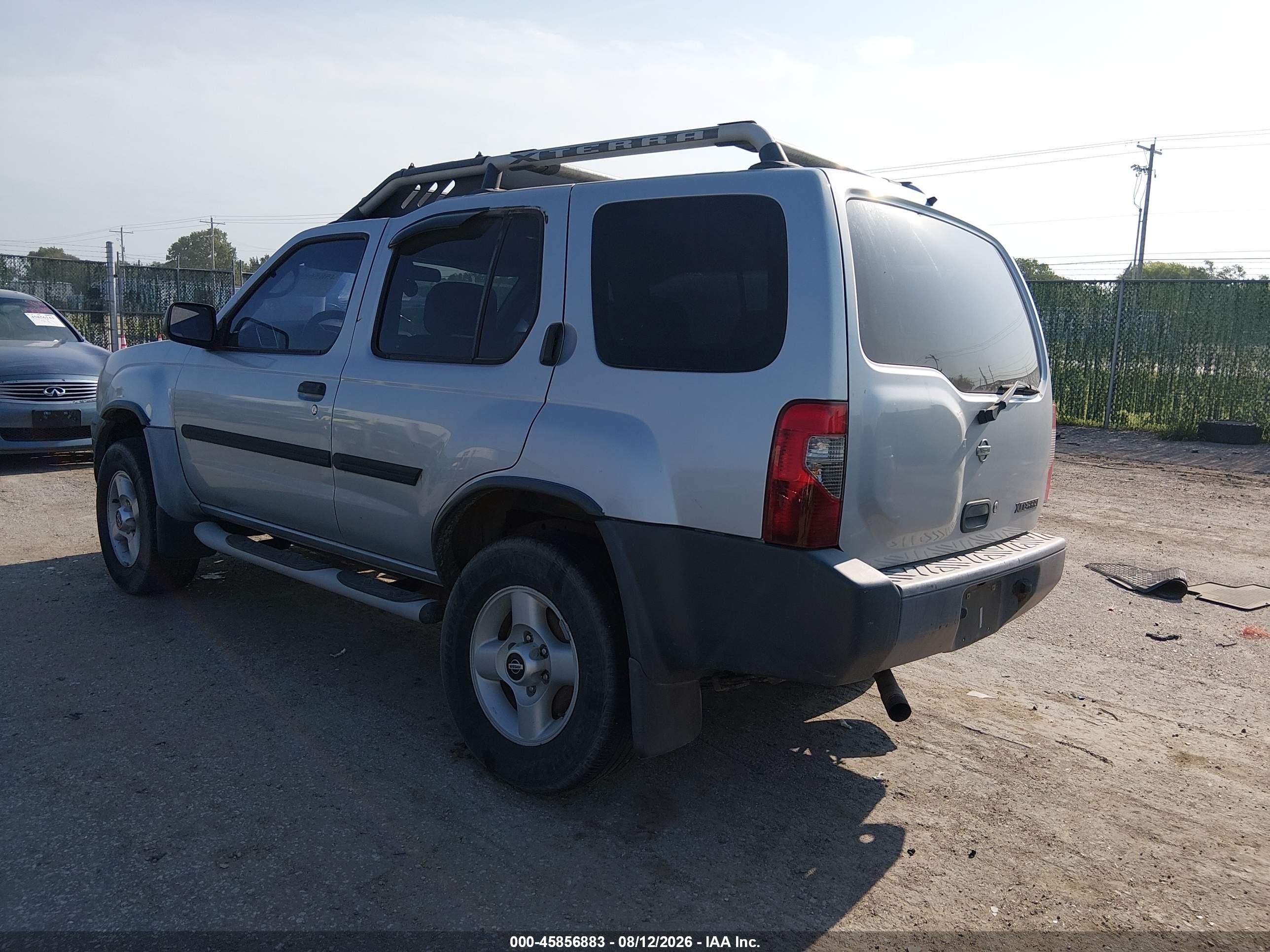 2001 Nissan Xterra Xe Gray vin: 5N1ED28Y71C585171