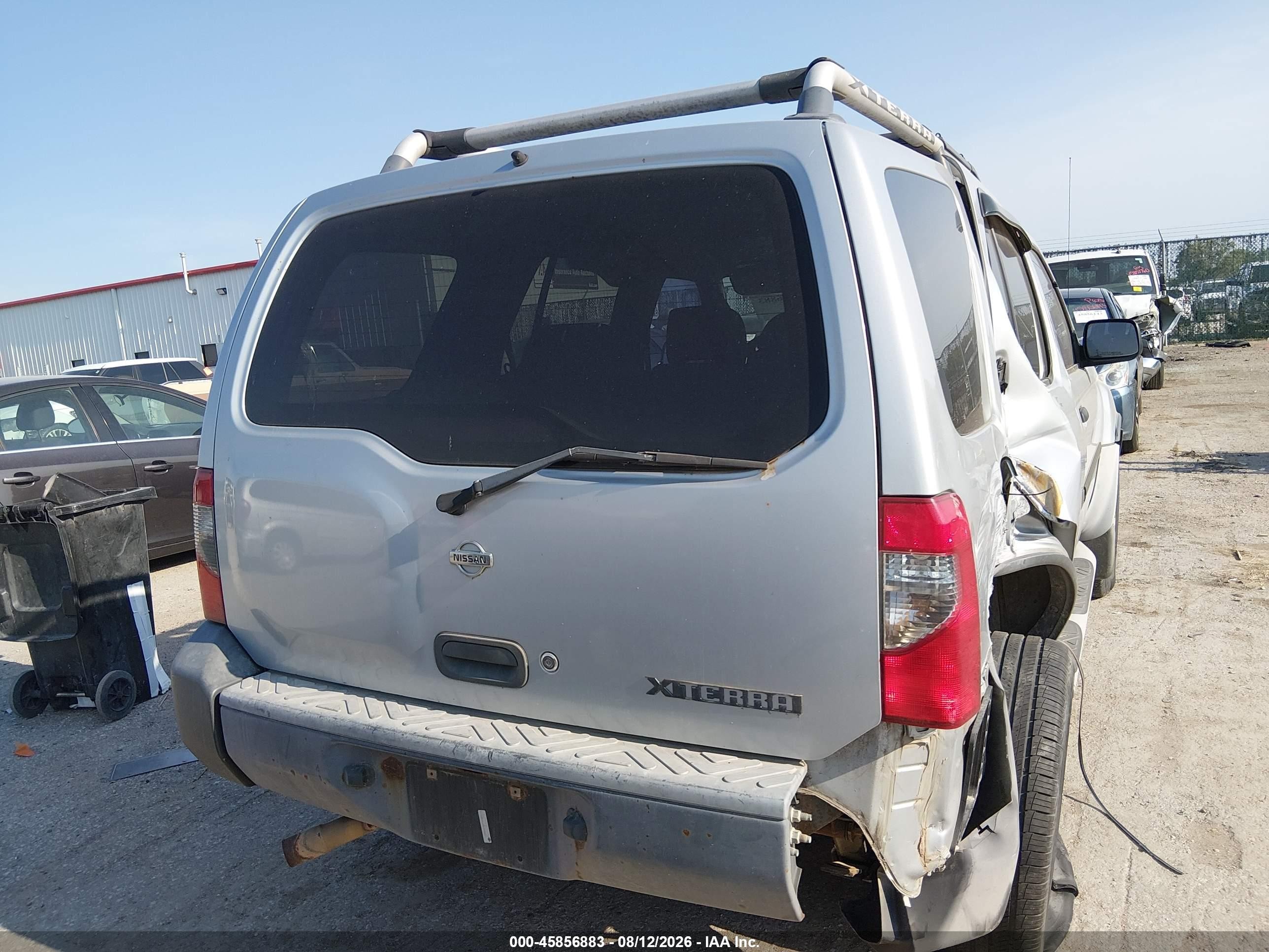 2001 Nissan Xterra Xe Gray vin: 5N1ED28Y71C585171