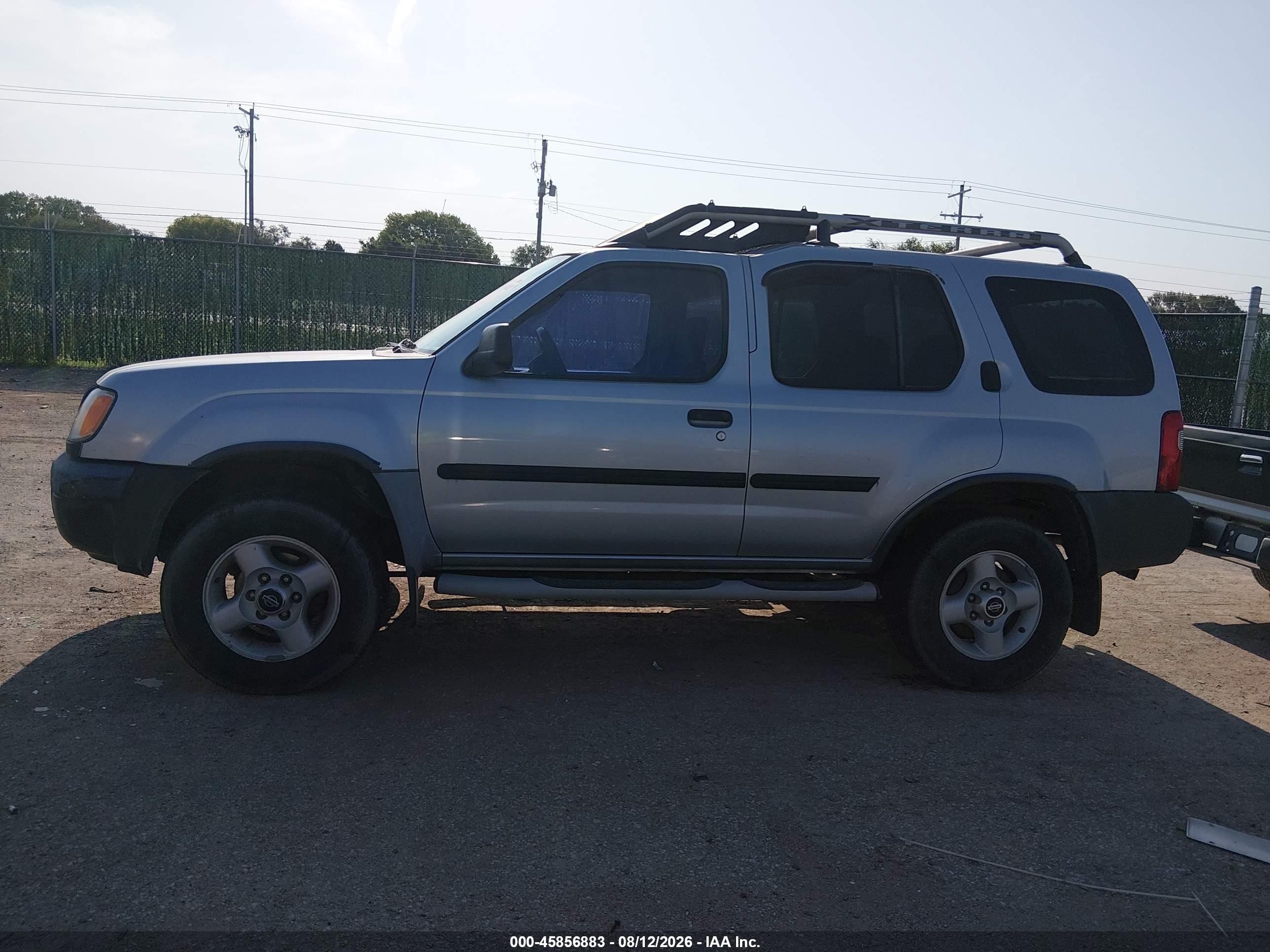 2001 Nissan Xterra Xe Gray vin: 5N1ED28Y71C585171