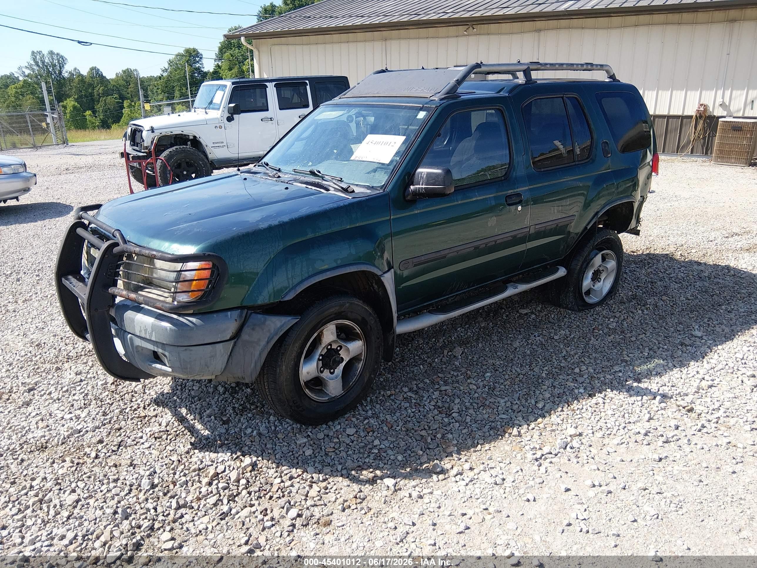 2001 Nissan Xterra Se Green vin: 5N1ED28Y71C588569