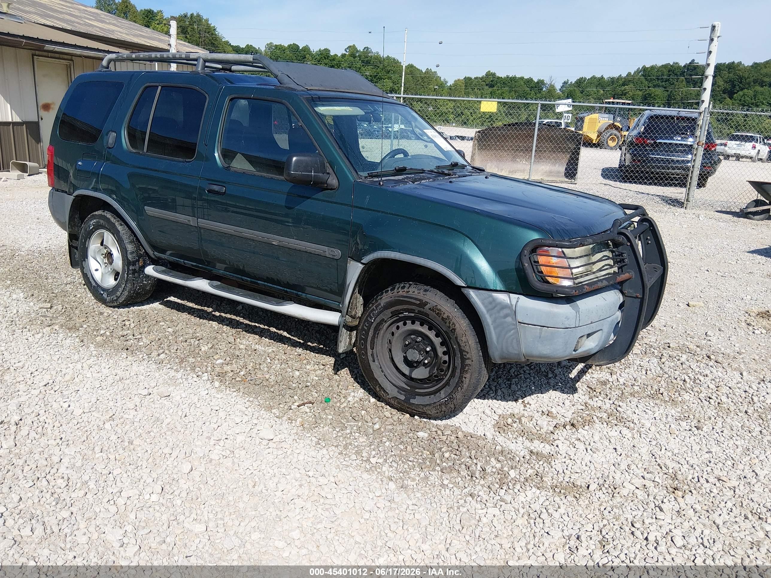 2001 Nissan Xterra Se Green vin: 5N1ED28Y71C588569