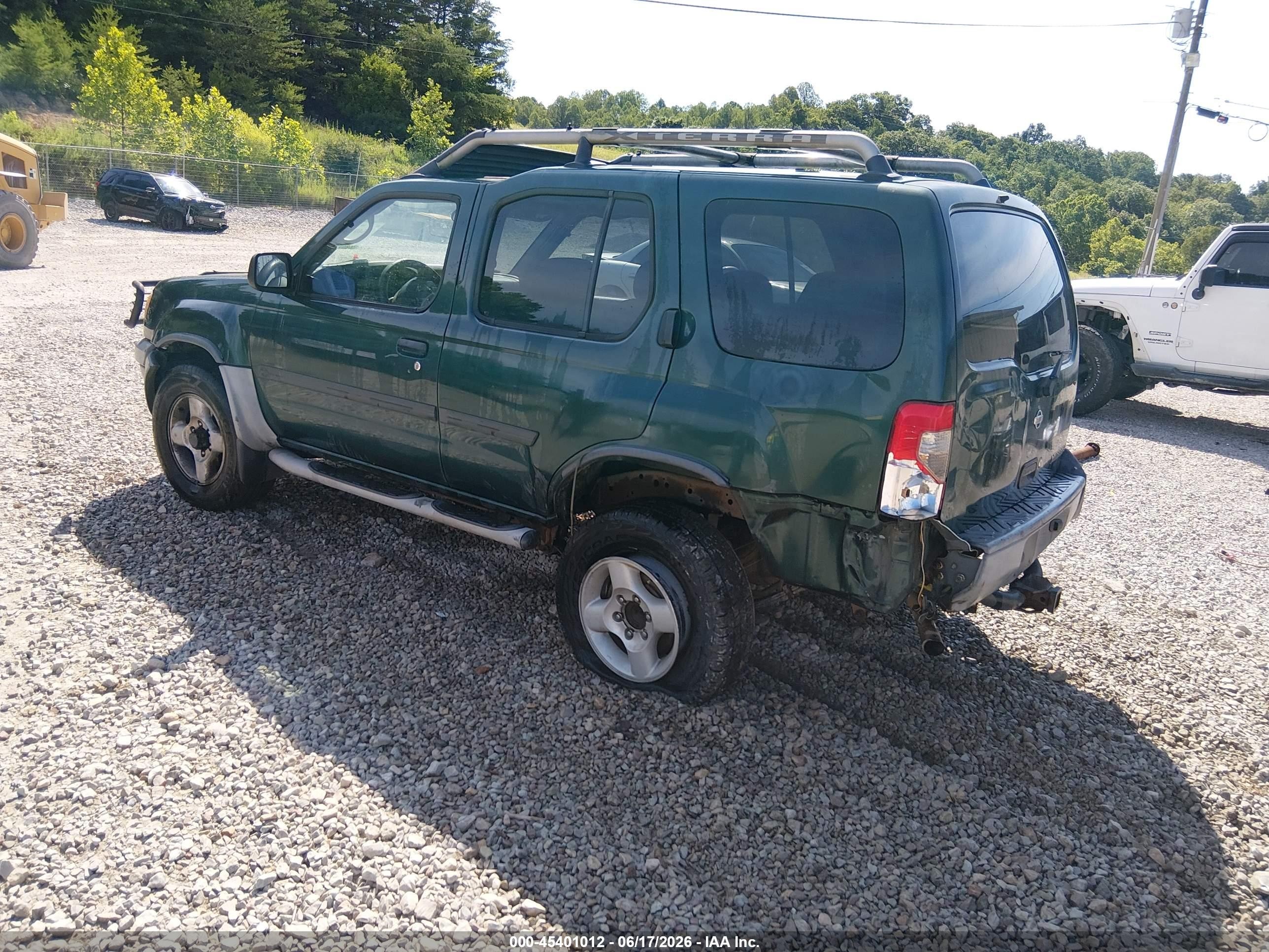 2001 Nissan Xterra Se Green vin: 5N1ED28Y71C588569