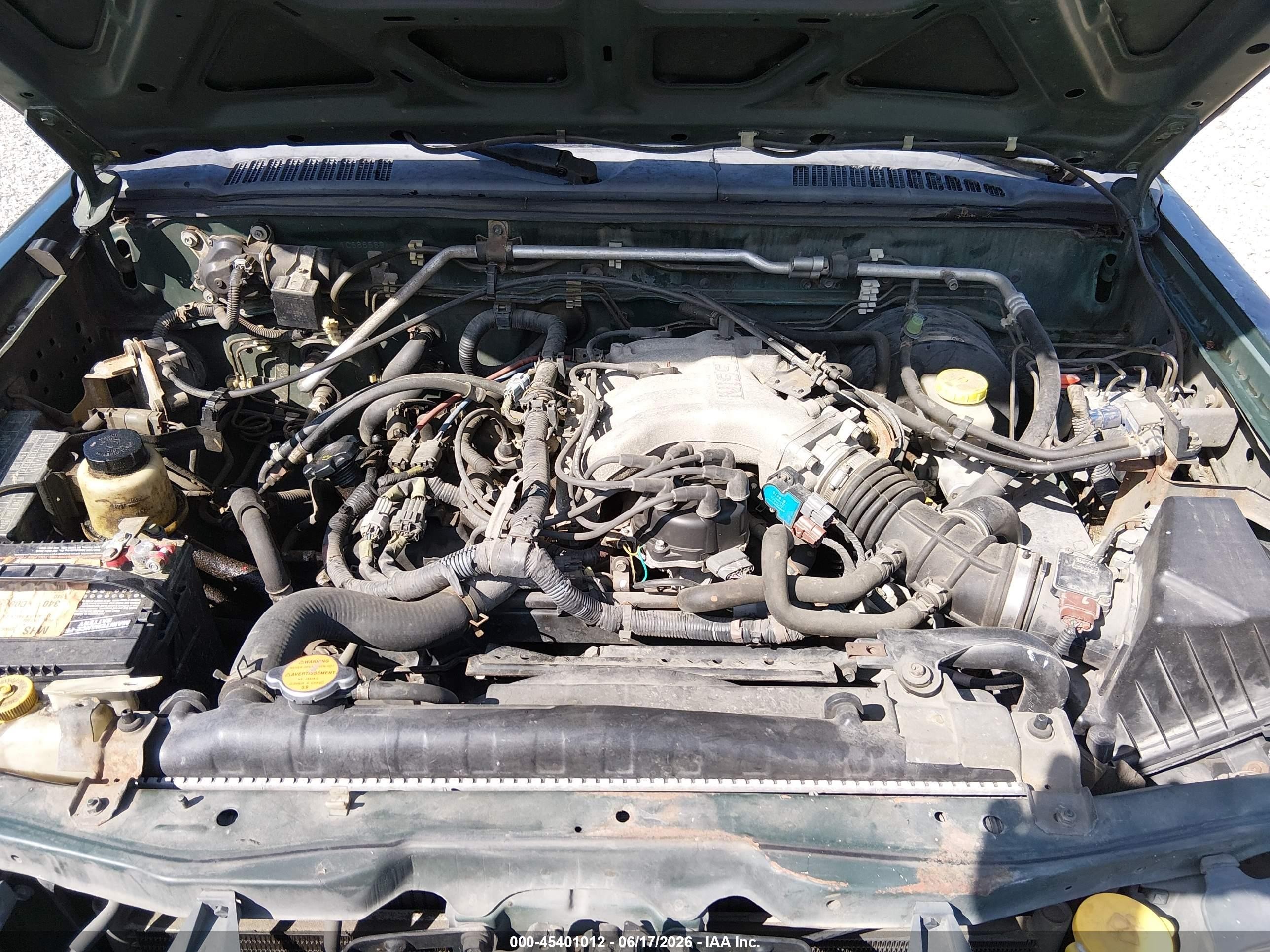 2001 Nissan Xterra Se Green vin: 5N1ED28Y71C588569