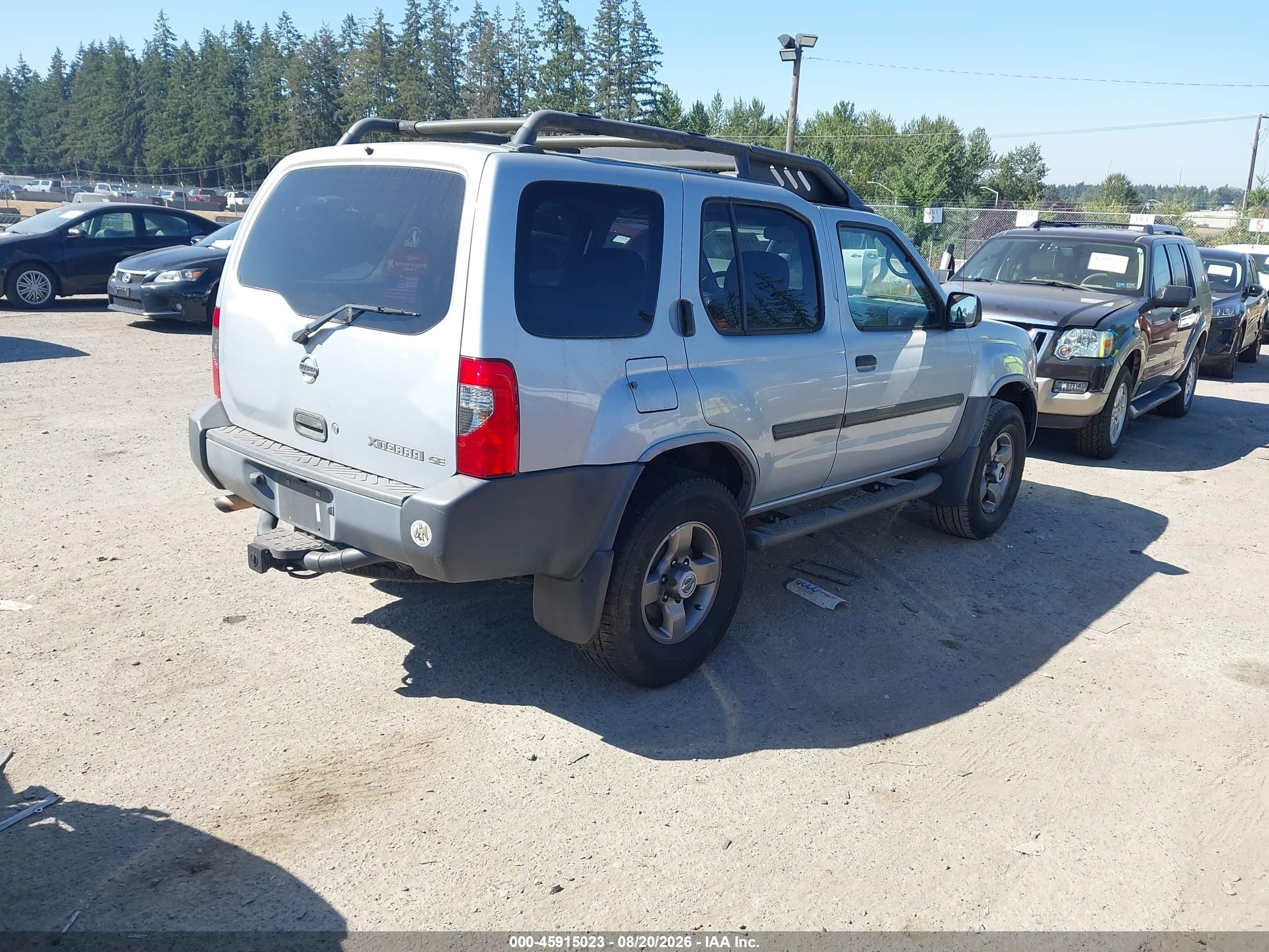2003 Nissan Xterra Se Silver vin: 5N1ED28Y73C643878
