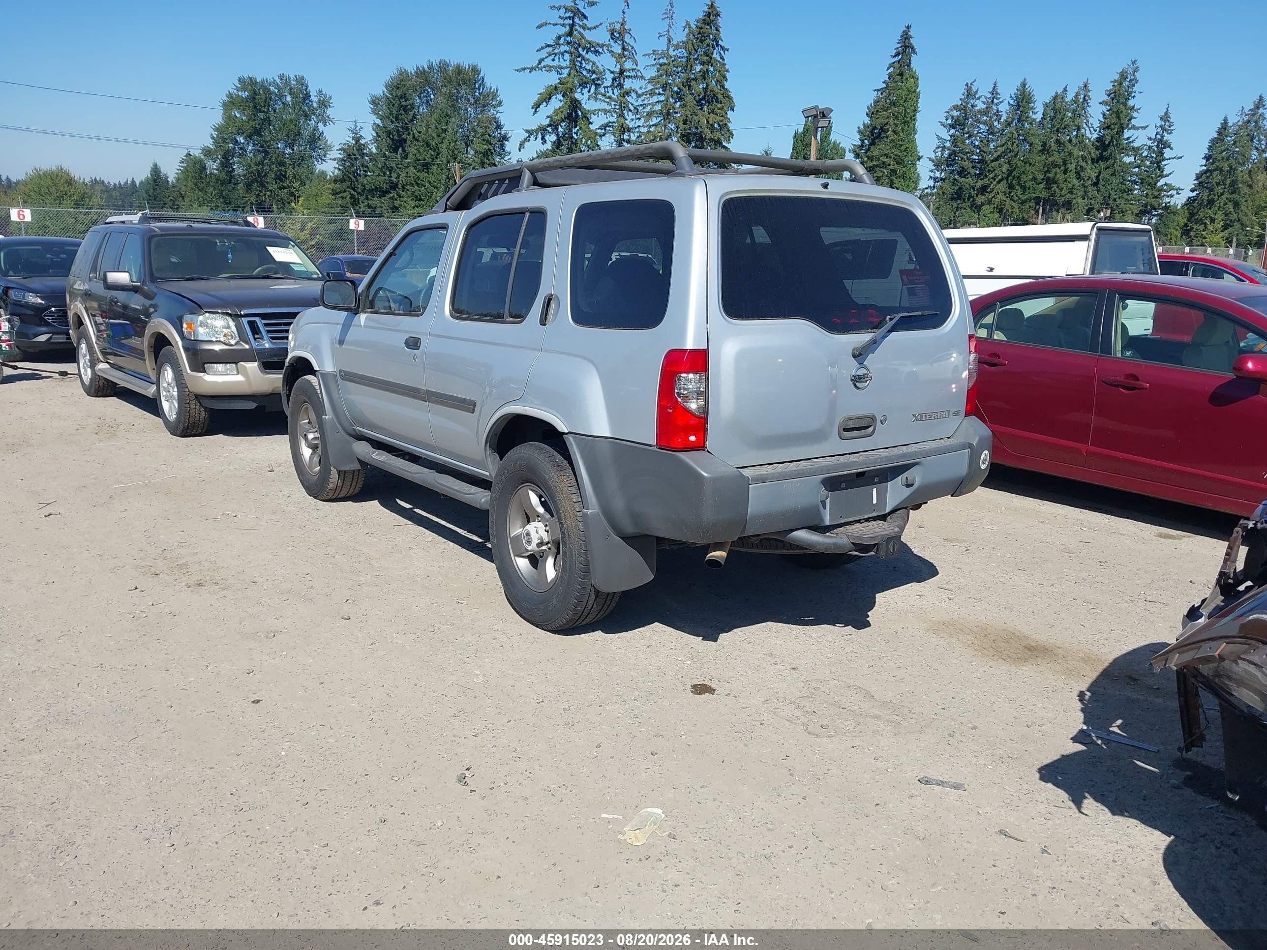 2003 Nissan Xterra Se Silver vin: 5N1ED28Y73C643878