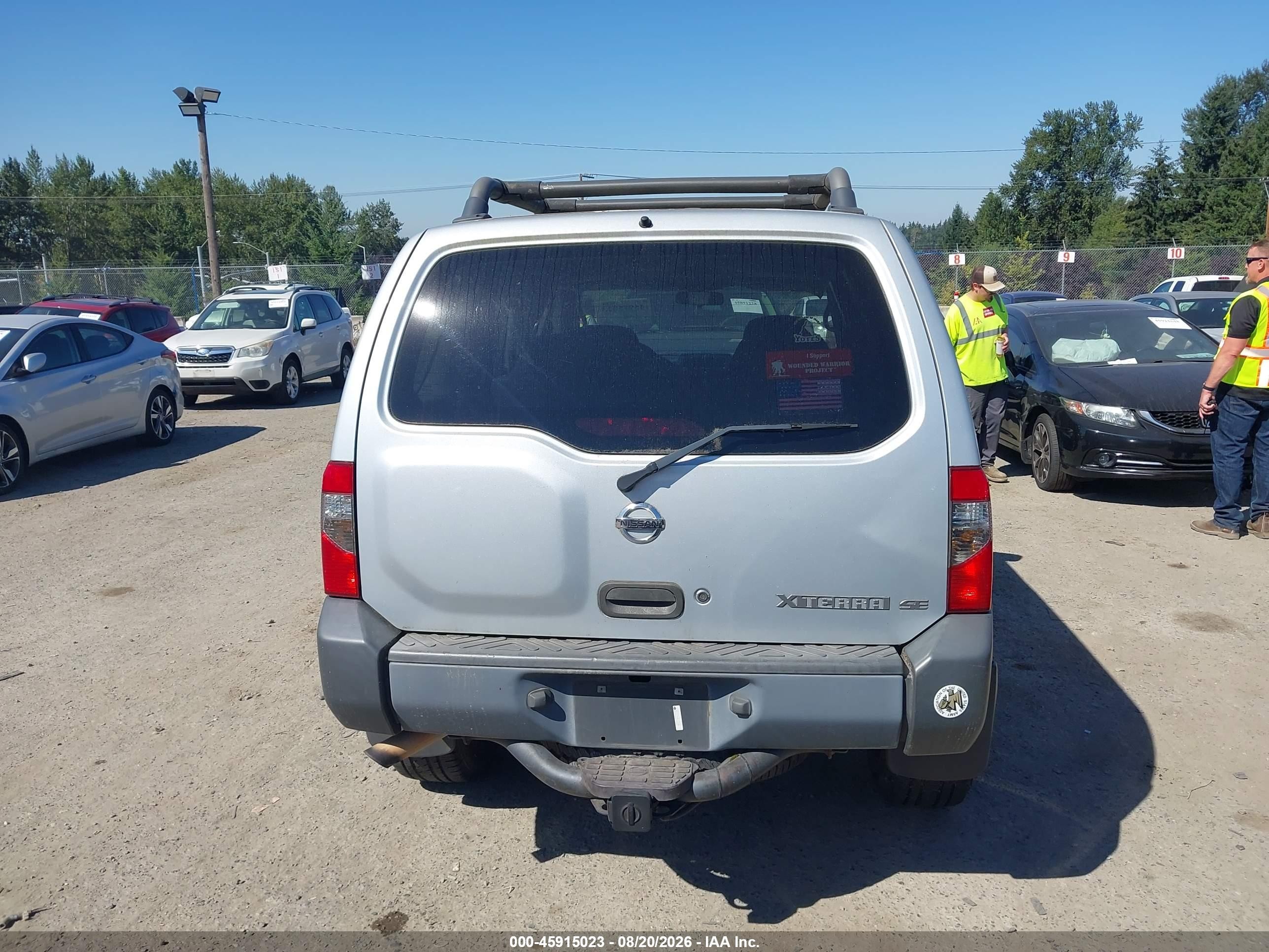 2003 Nissan Xterra Se Silver vin: 5N1ED28Y73C643878