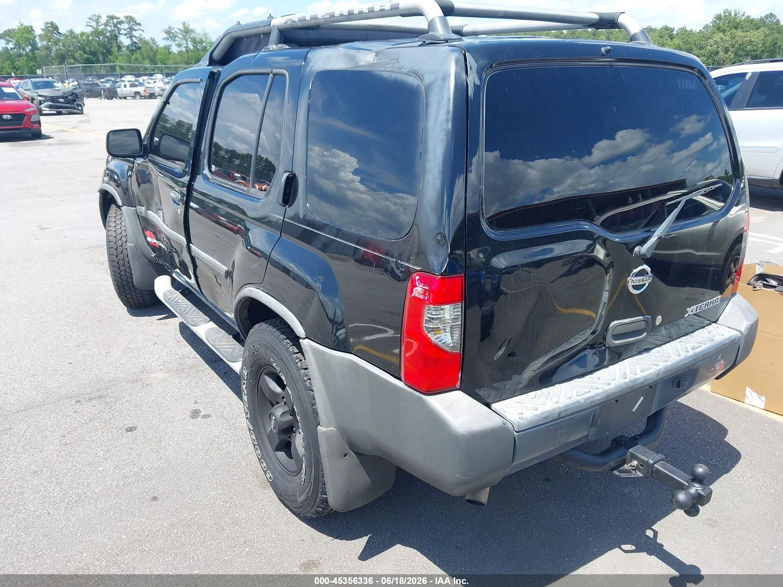 2004 Nissan Xterra Xe Black vin: 5N1ED28Y74C662402
