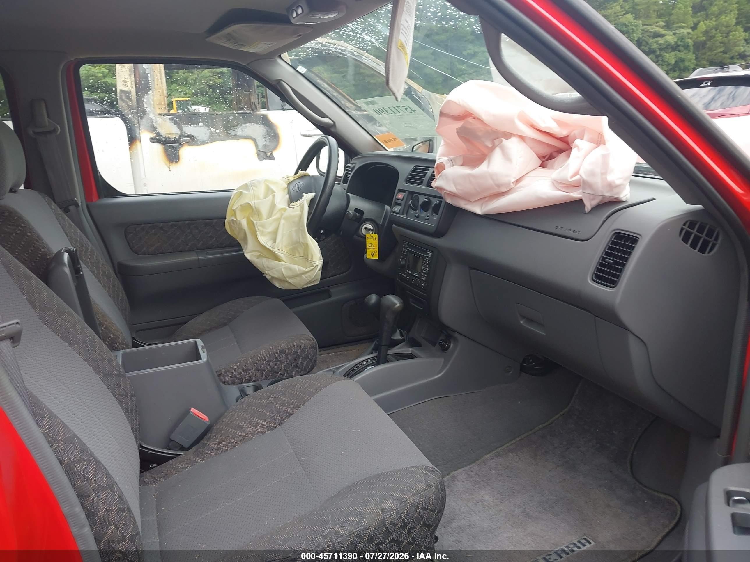 2000 Nissan Xterra Se/xe Red vin: 5N1ED28Y7YC547952
