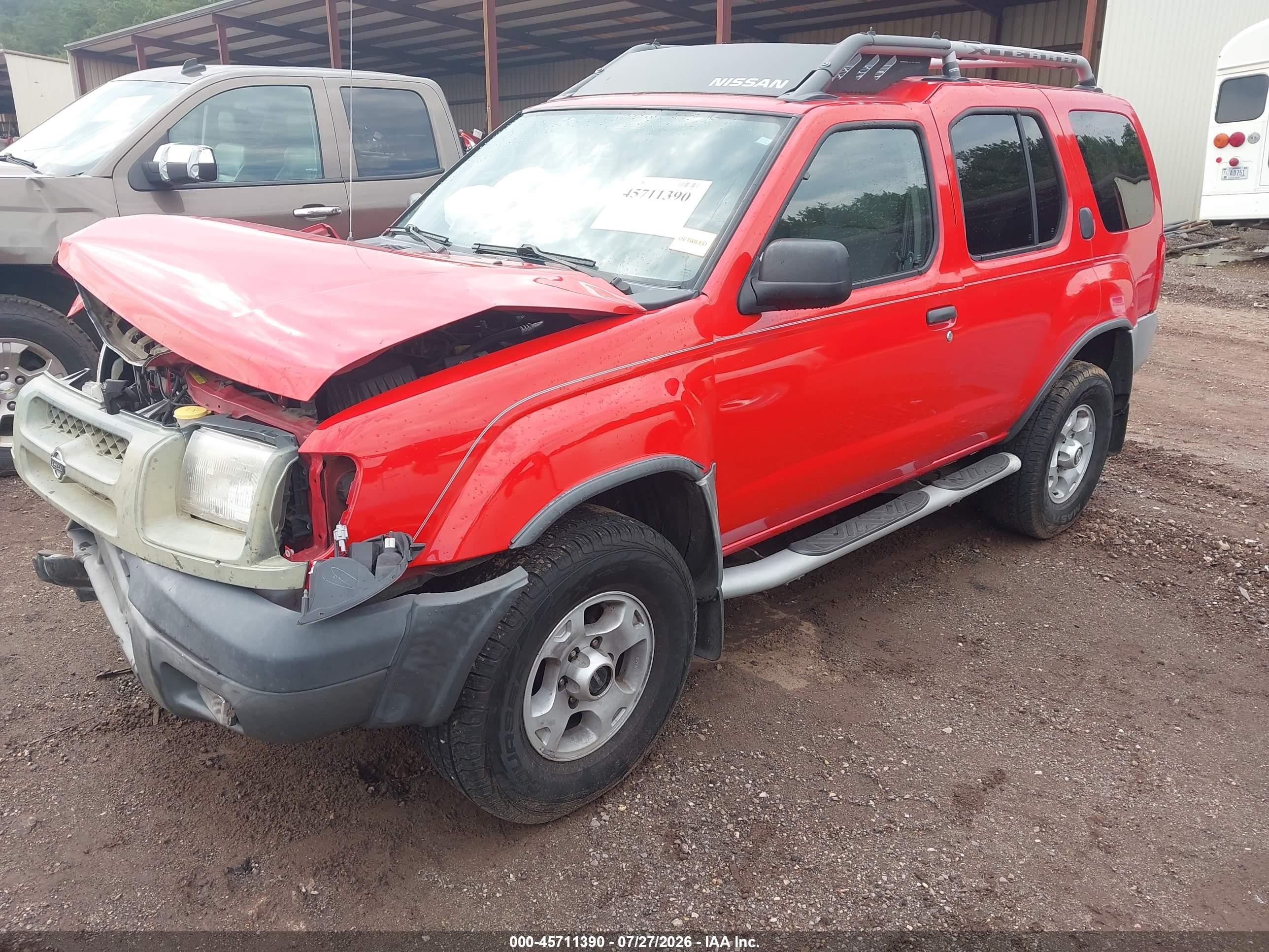 2000 Nissan Xterra Se/xe Red vin: 5N1ED28Y7YC547952
