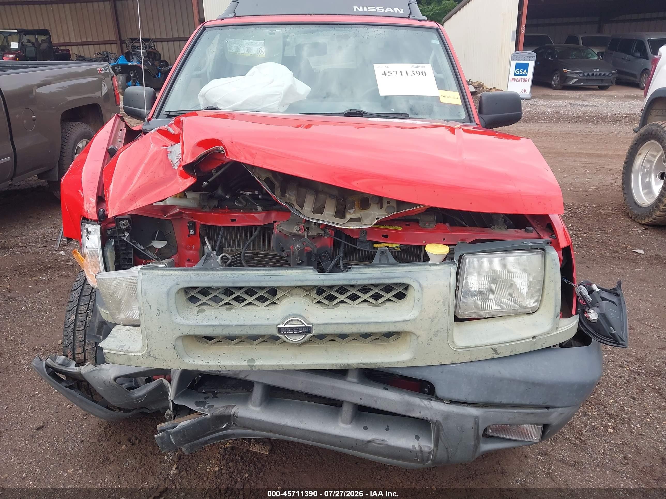2000 Nissan Xterra Se/xe Red vin: 5N1ED28Y7YC547952