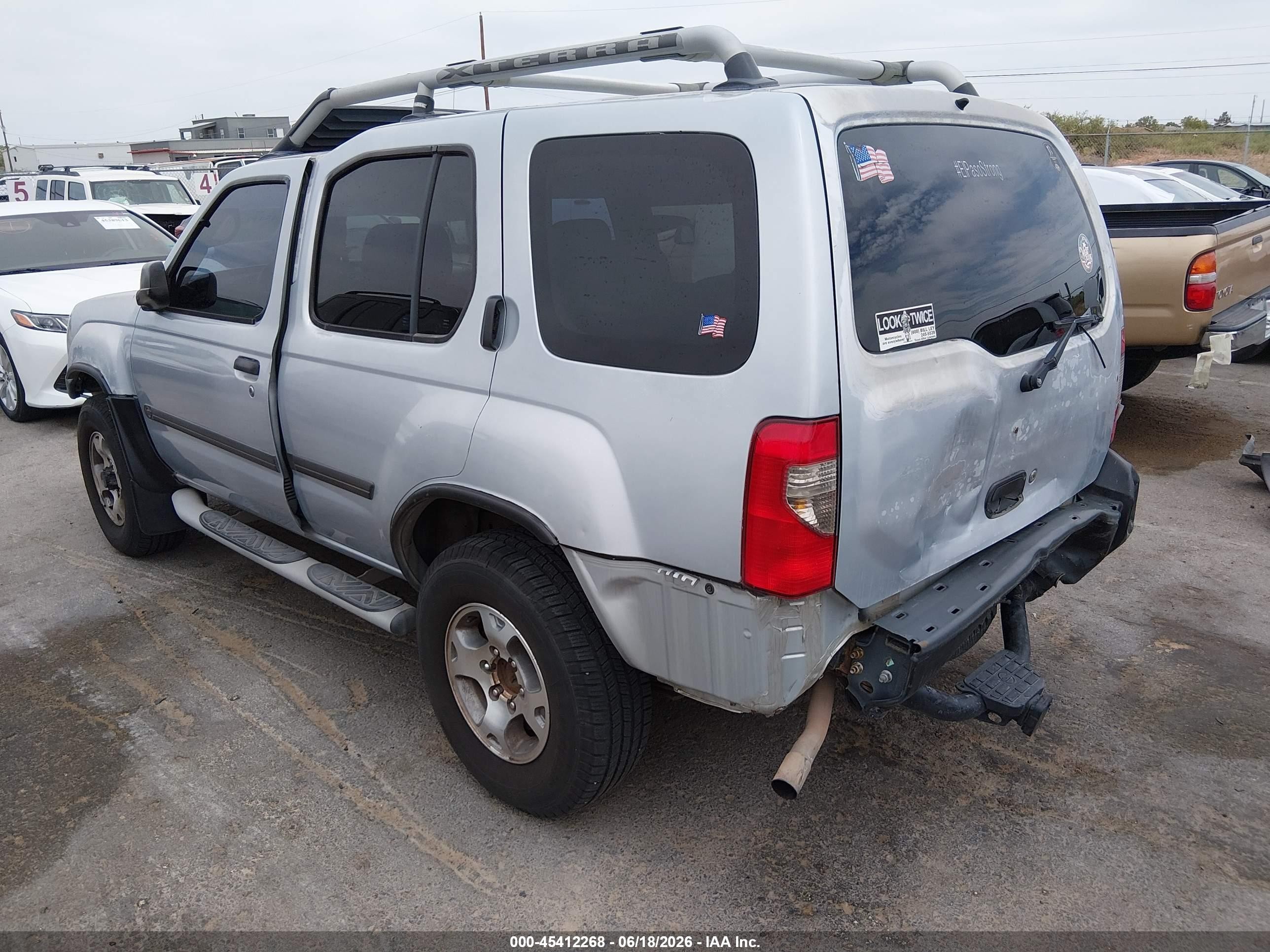 2000 Nissan Xterra Se/xe Silver vin: 5N1ED28Y7YC580370