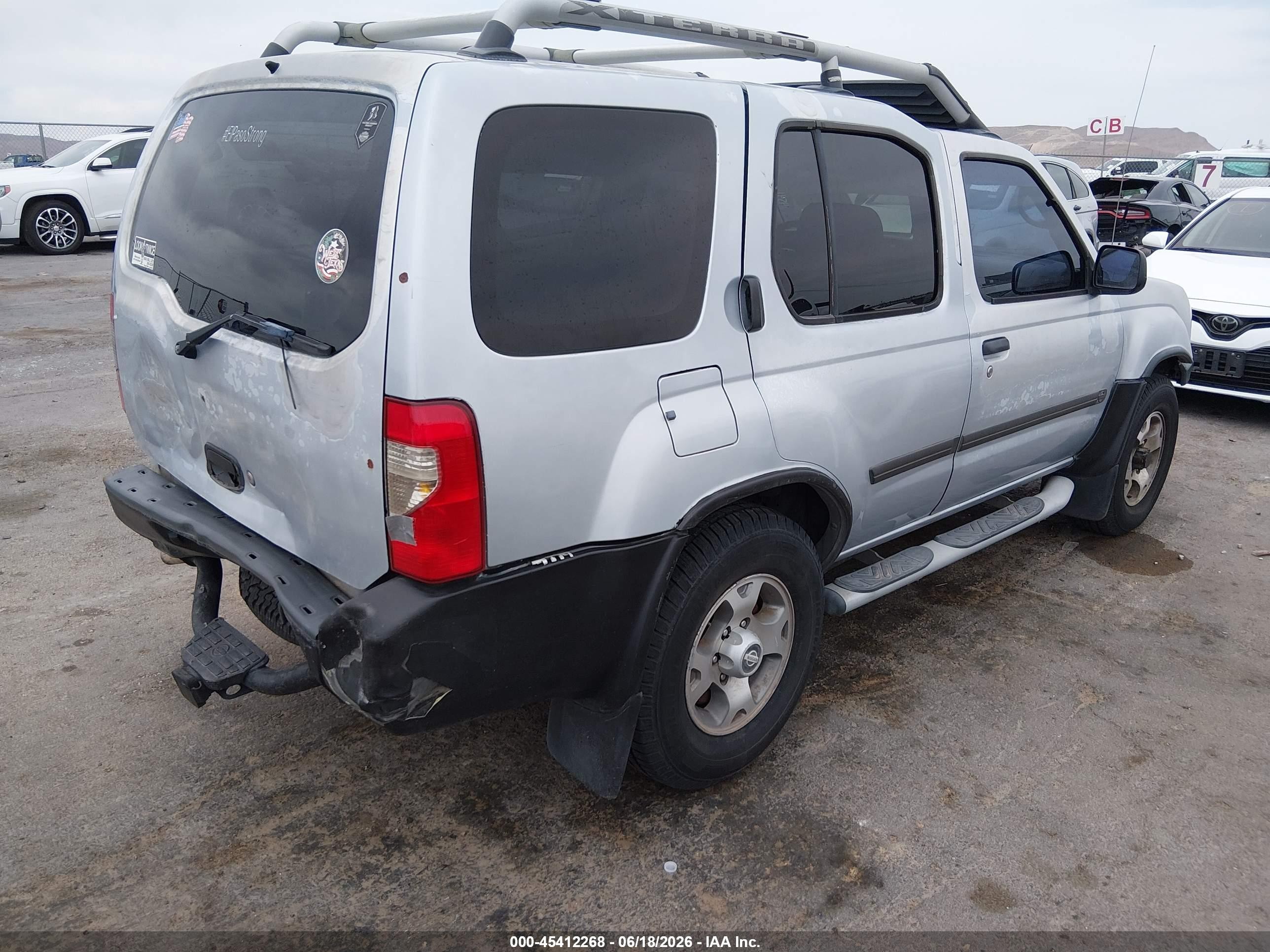 2000 Nissan Xterra Se/xe Silver vin: 5N1ED28Y7YC580370