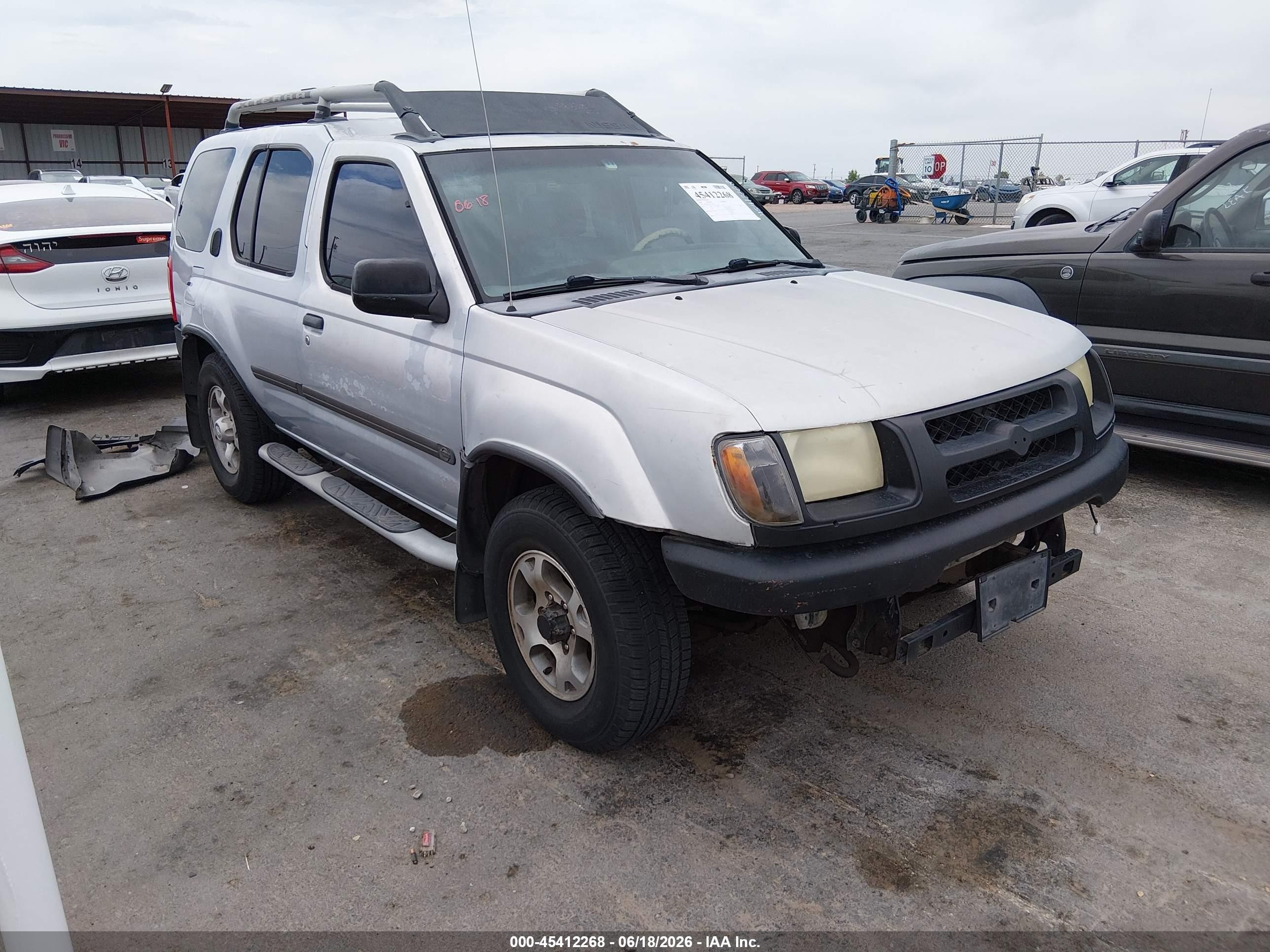 2000 Nissan Xterra Se/xe Silver vin: 5N1ED28Y7YC580370