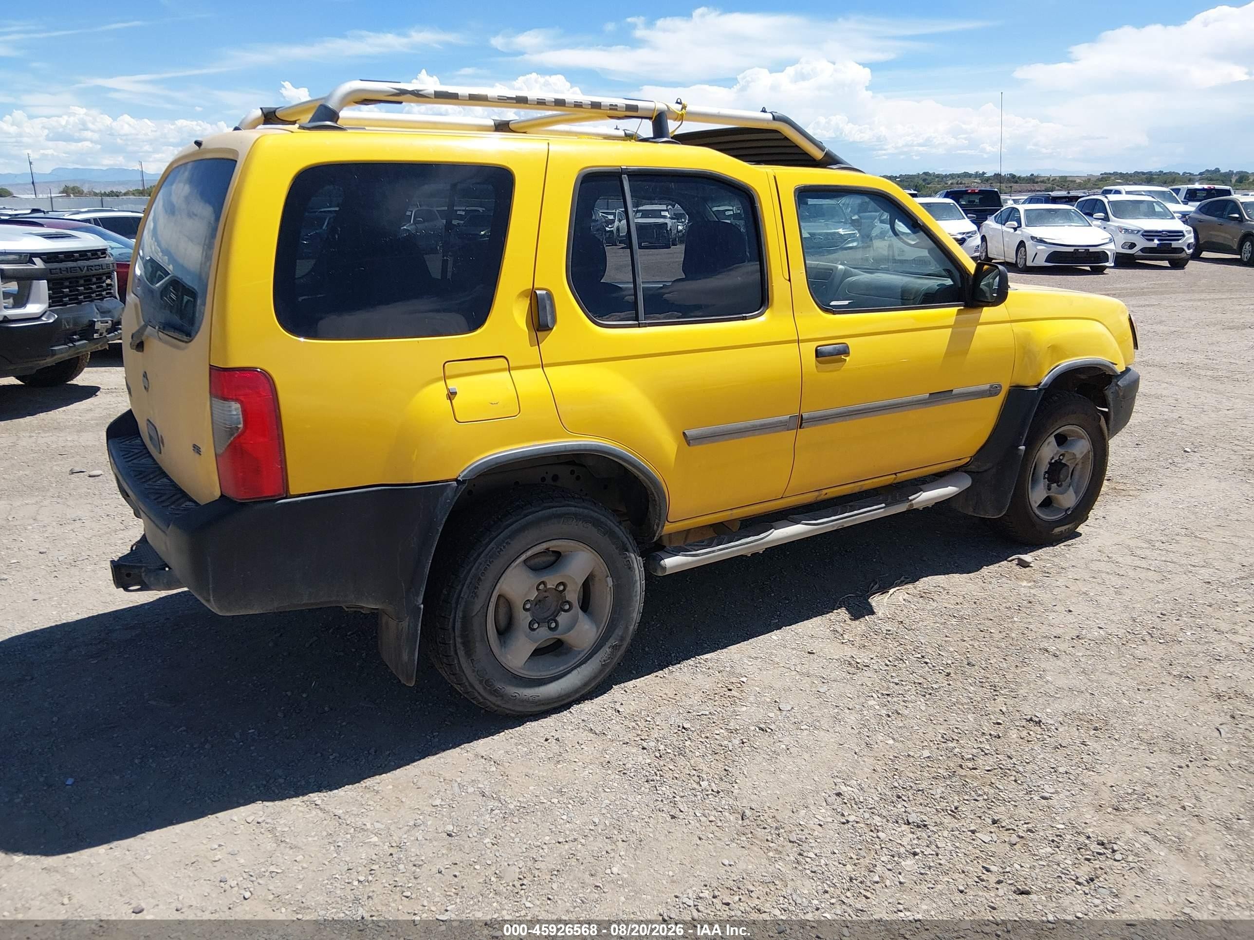2001 Nissan Xterra Se Yellow vin: 5N1ED28Y81C577614