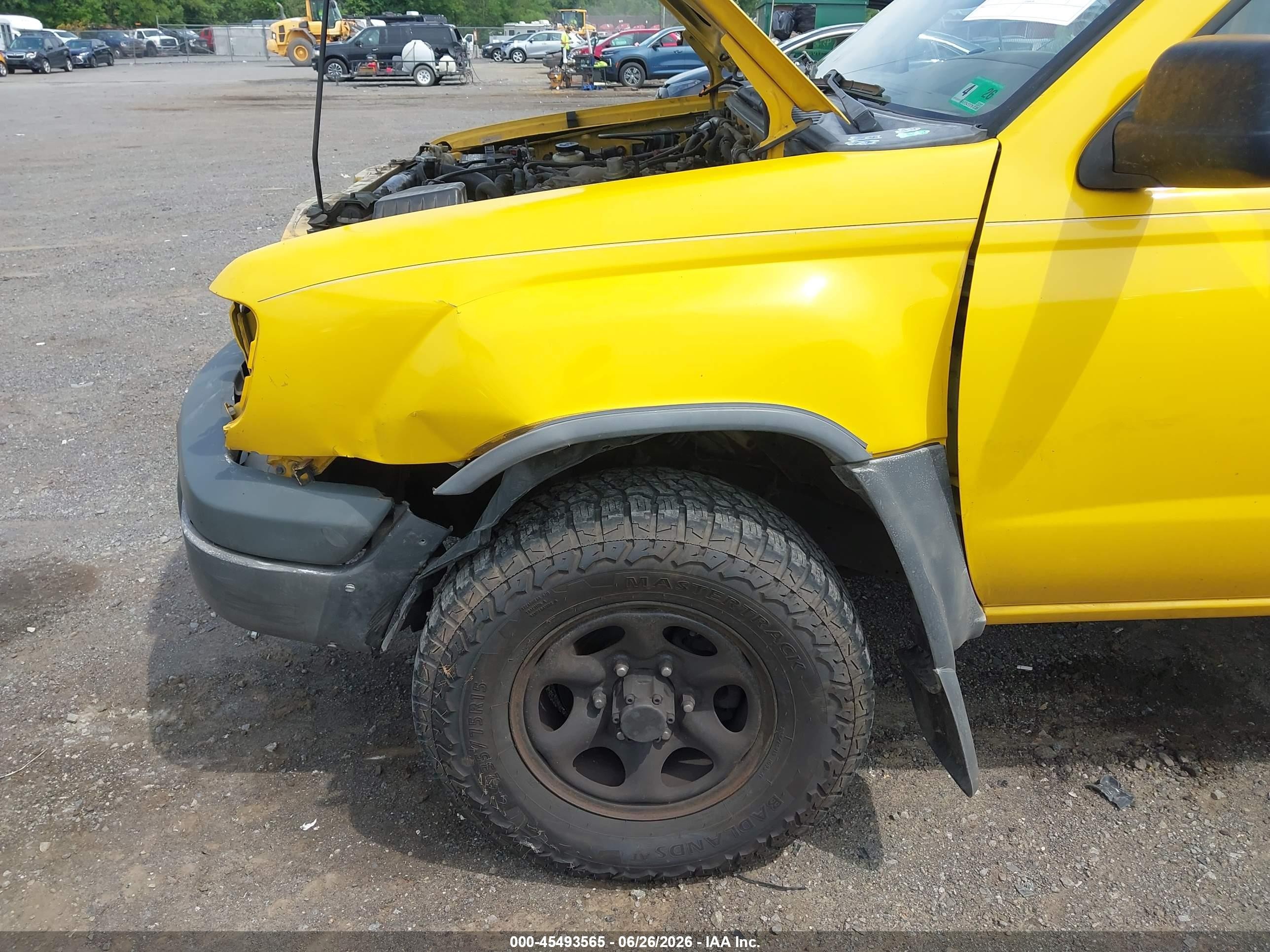 2000 Nissan Xterra Se/xe Yellow vin: 5N1ED28Y8YC534319
