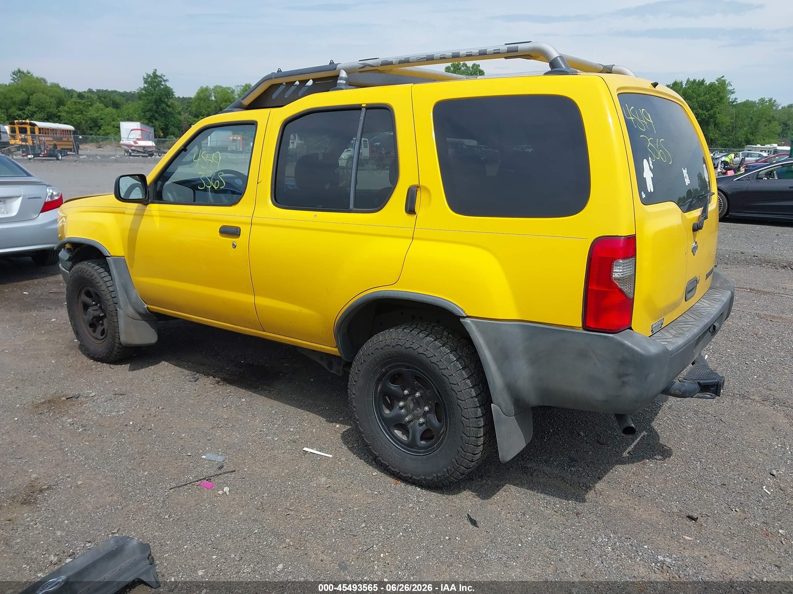 2000 Nissan Xterra Se/xe Yellow vin: 5N1ED28Y8YC534319