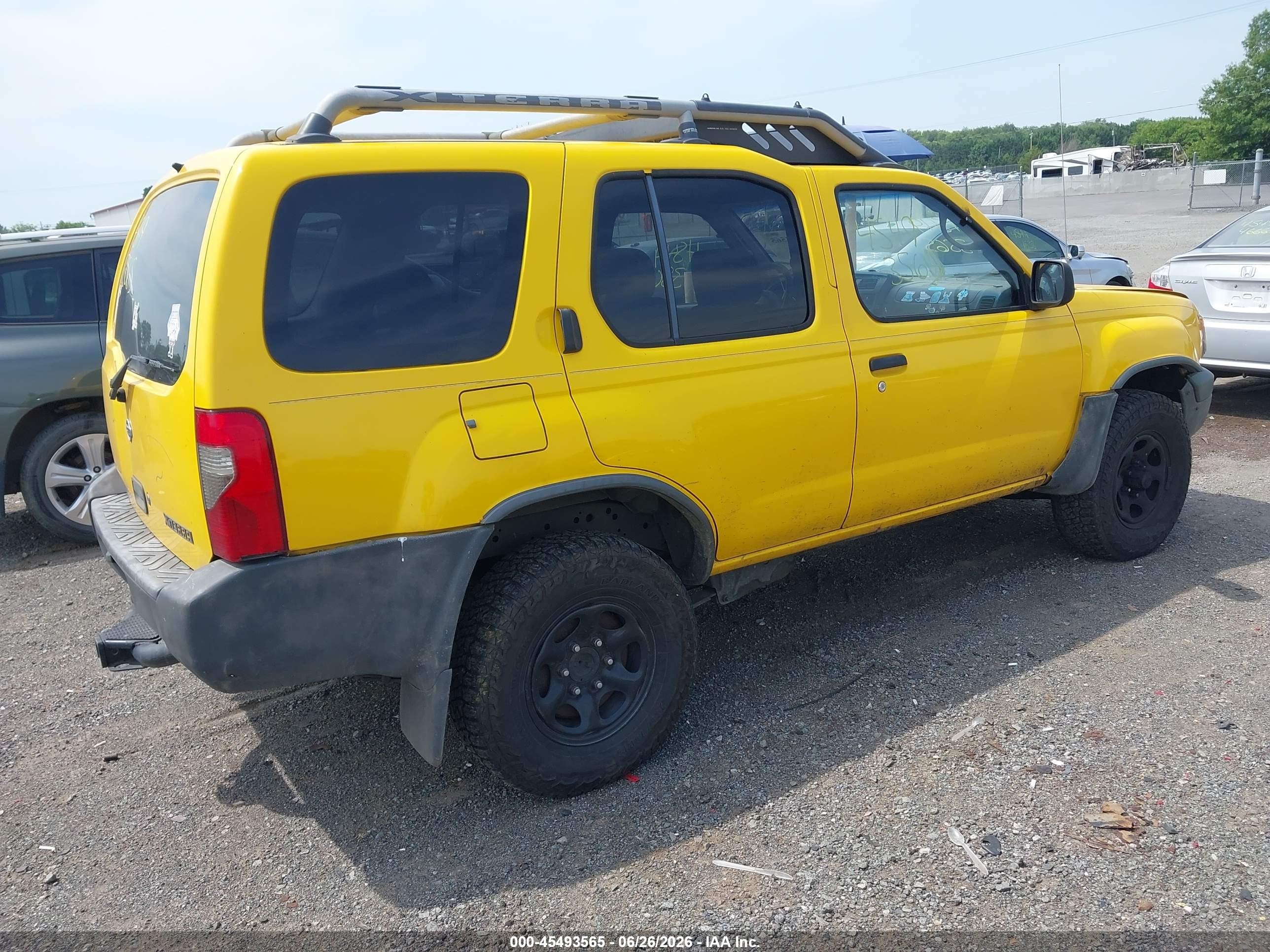 2000 Nissan Xterra Se/xe Yellow vin: 5N1ED28Y8YC534319