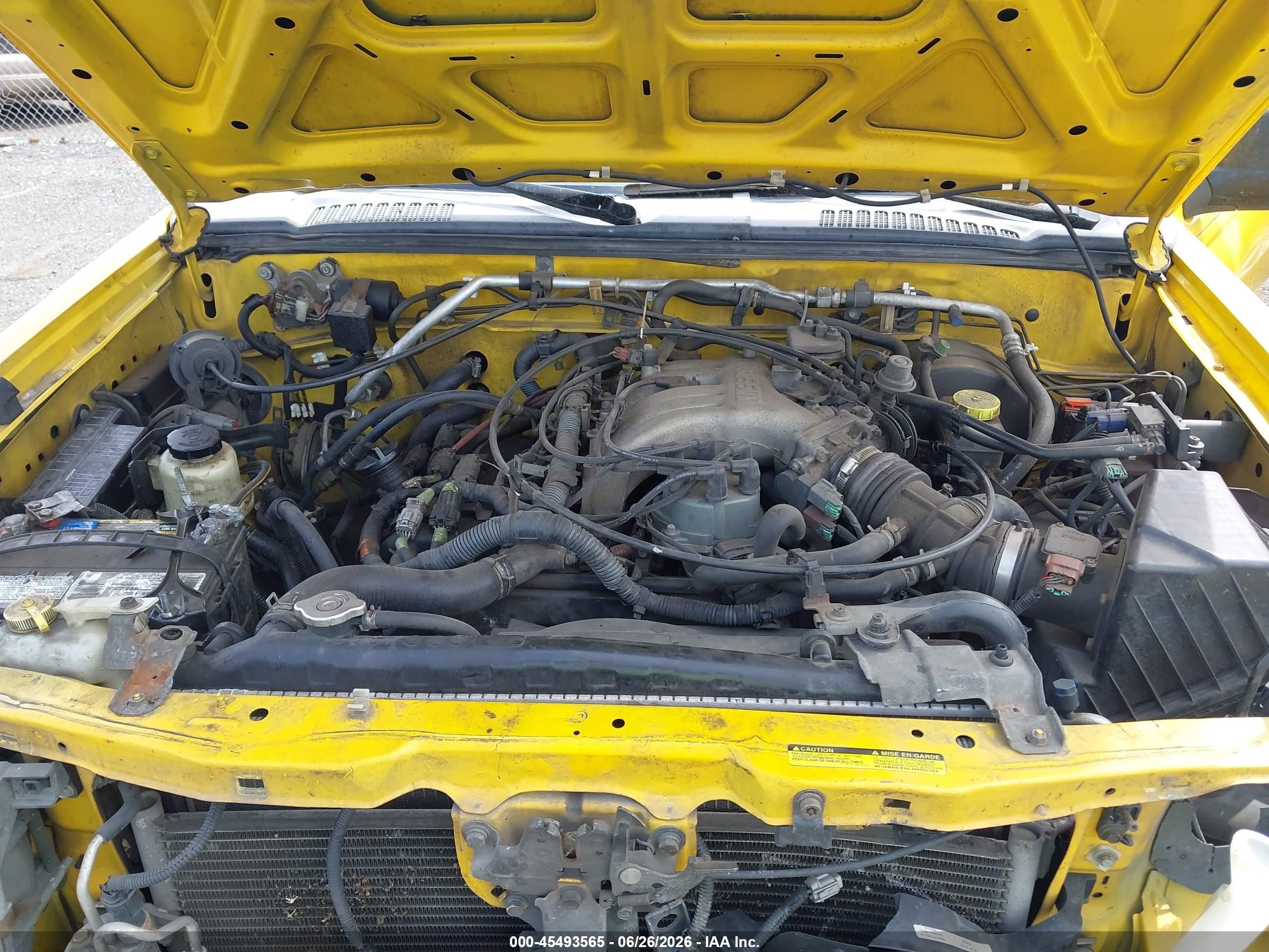 2000 Nissan Xterra Se/xe Yellow vin: 5N1ED28Y8YC534319