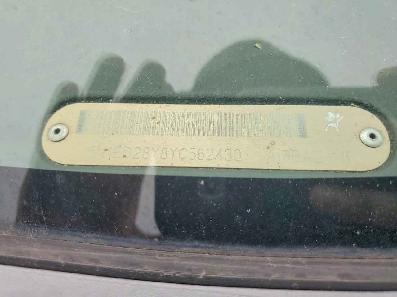 2000 Nissan Xterra Xe-v6 Зеленый vin: 5N1ED28Y8YC562430