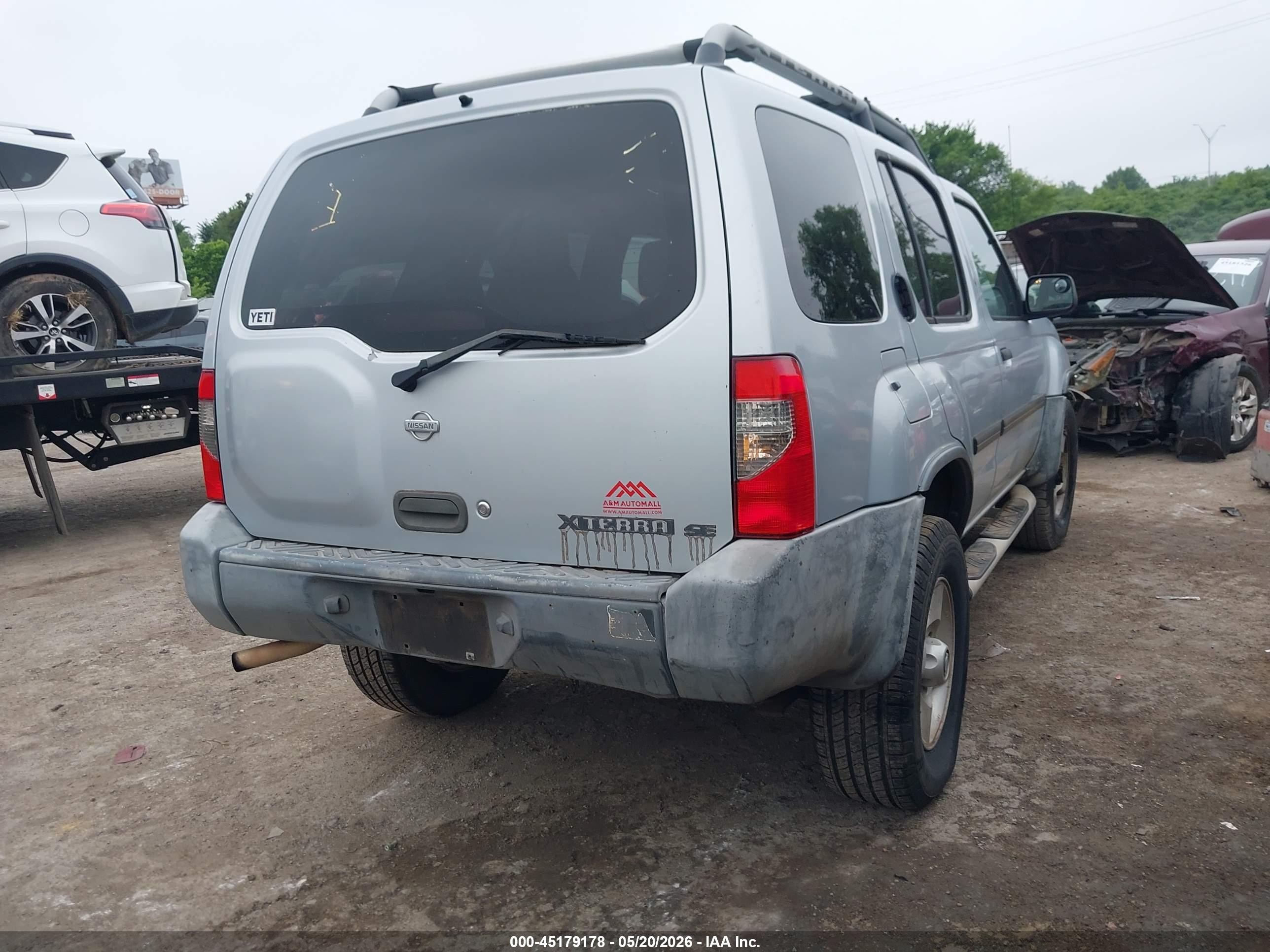2001 Nissan Xterra Se Silver vin: 5N1ED28Y91C541849
