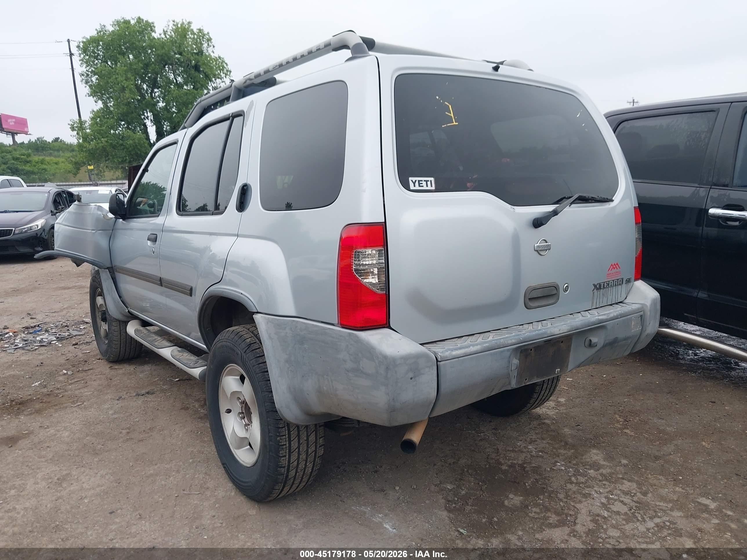 2001 Nissan Xterra Se Silver vin: 5N1ED28Y91C541849