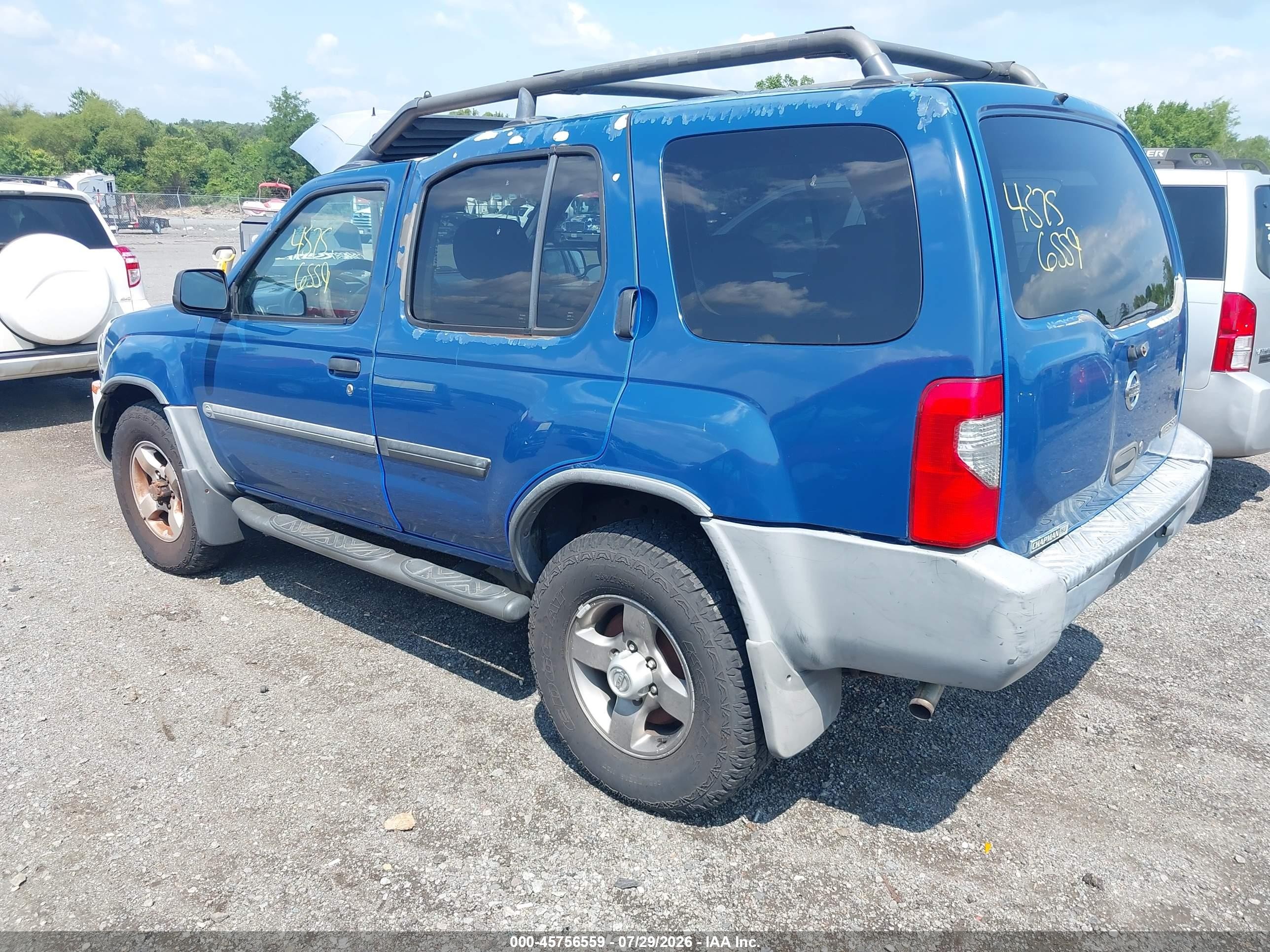 2002 Nissan Xterra Se Blue vin: 5N1ED28Y92C559804