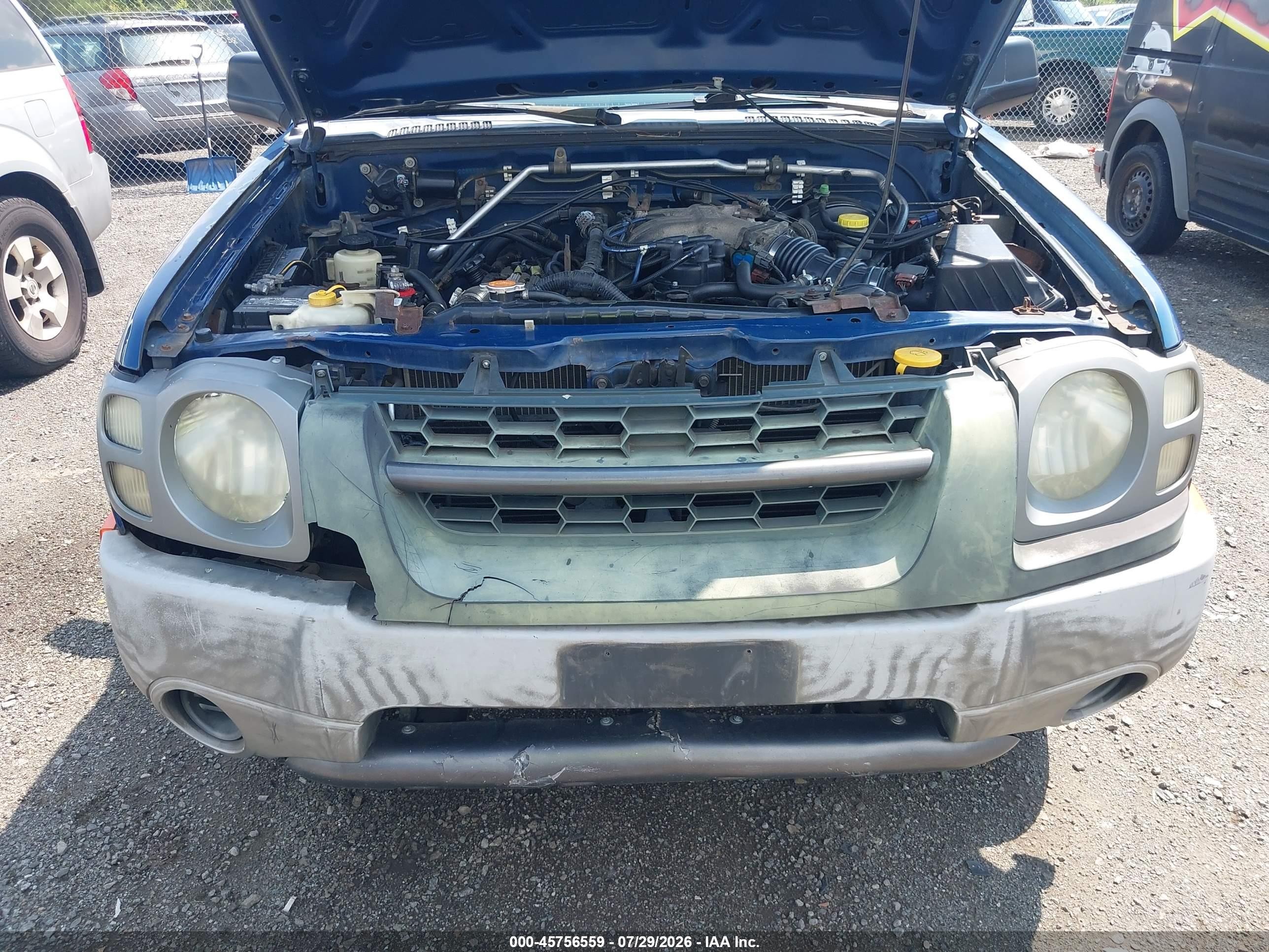 2002 Nissan Xterra Se Blue vin: 5N1ED28Y92C559804