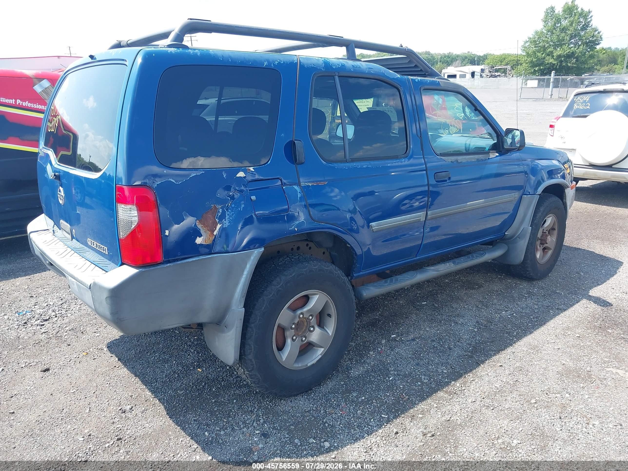 2002 Nissan Xterra Se Blue vin: 5N1ED28Y92C559804