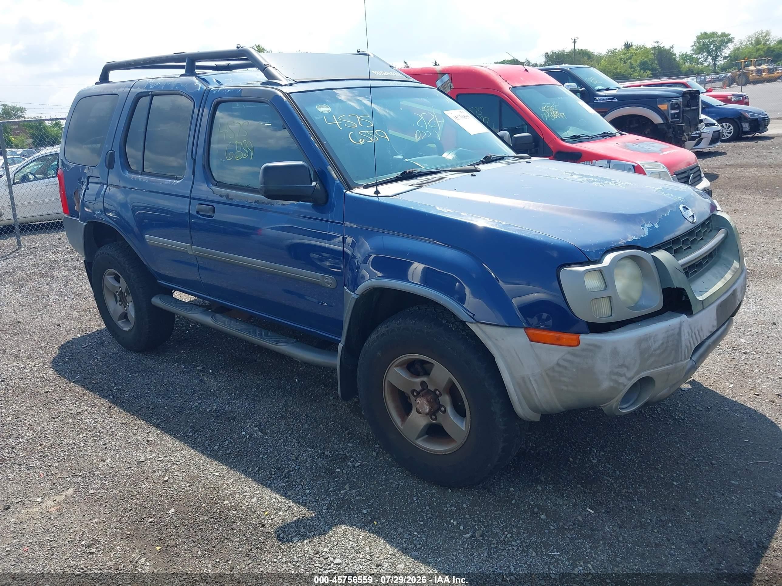 2002 Nissan Xterra Se Blue vin: 5N1ED28Y92C559804
