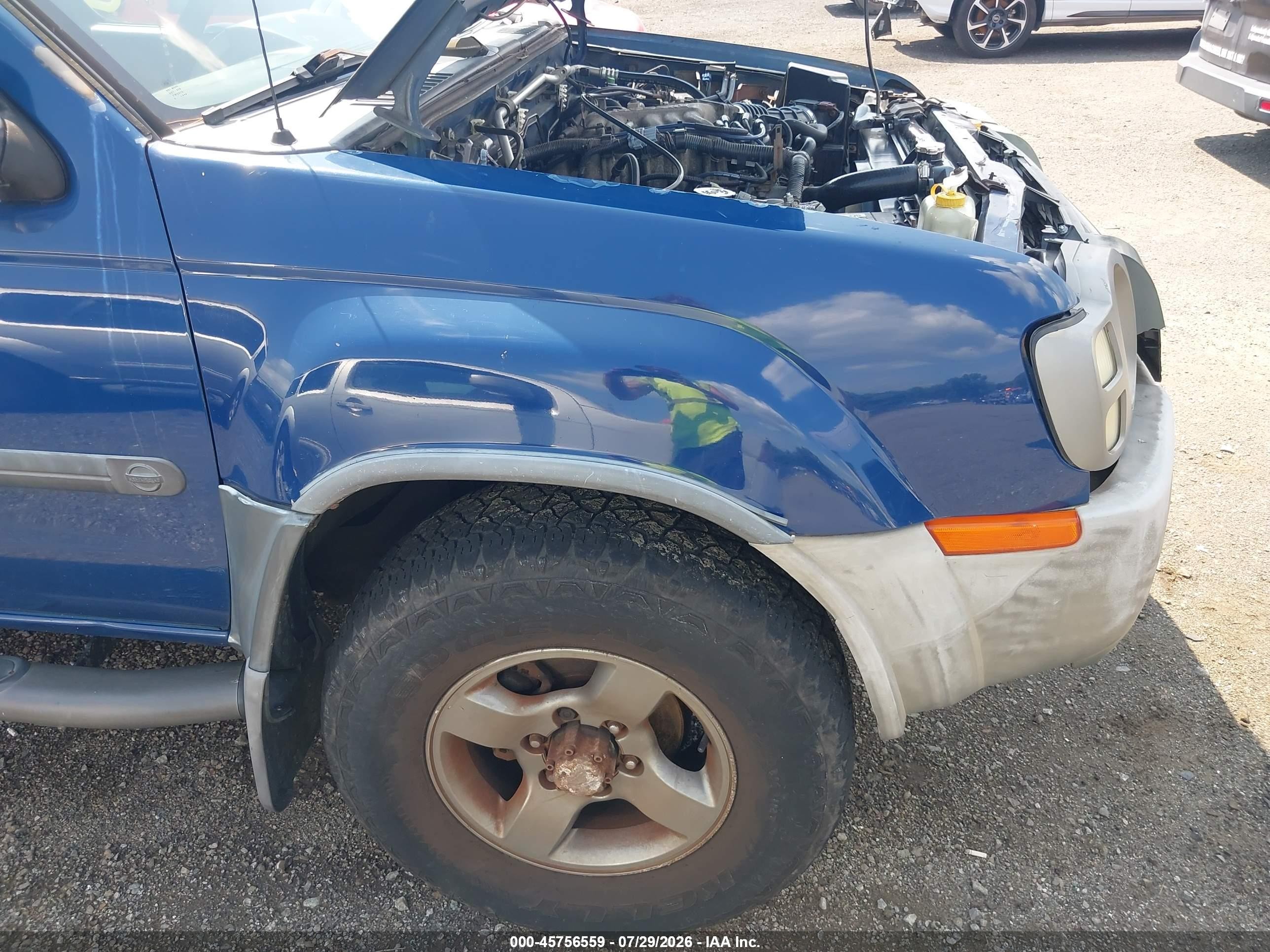 2002 Nissan Xterra Se Blue vin: 5N1ED28Y92C559804