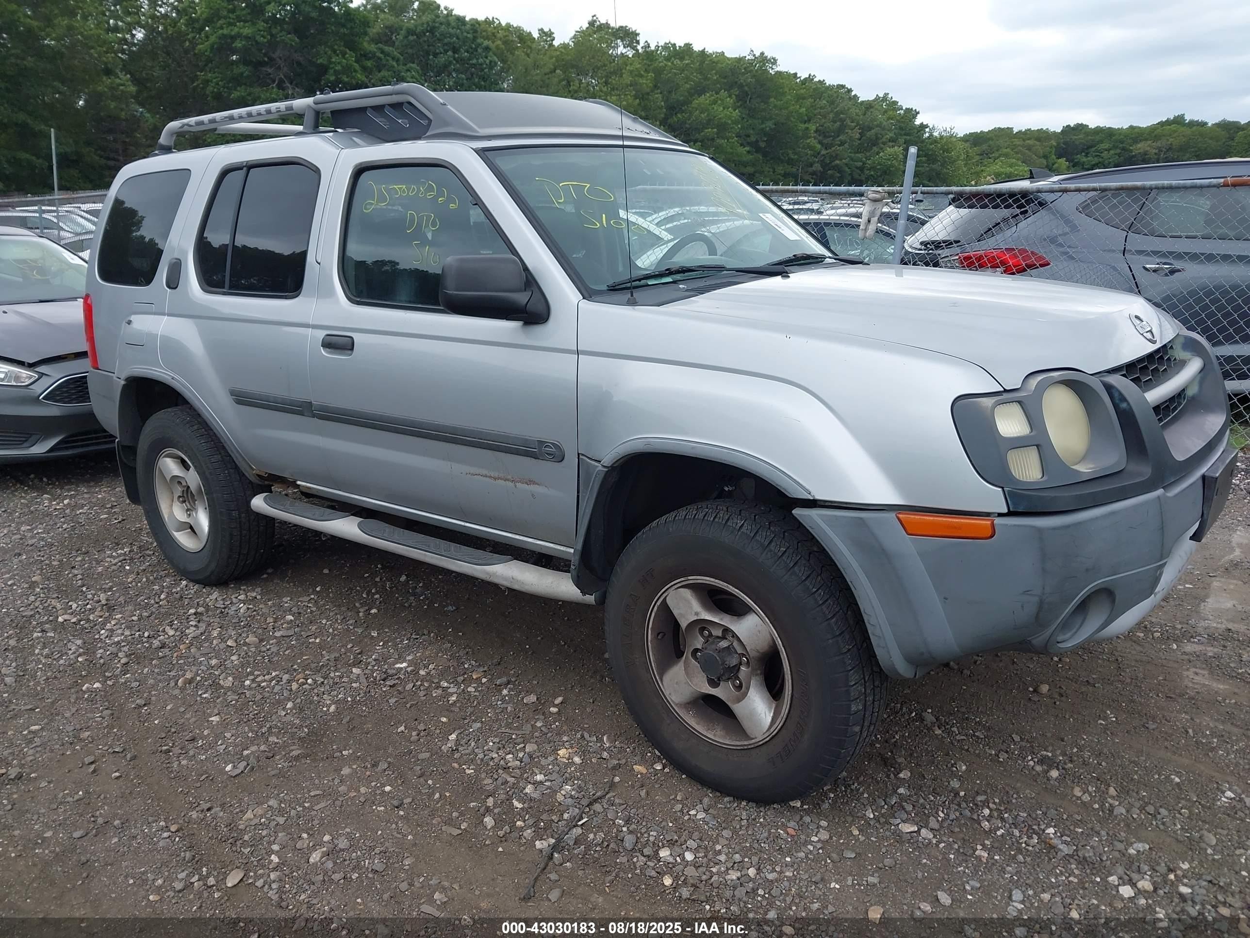 2003 Nissan Xterra Xe Серый vin: 5N1ED28Y93C677725