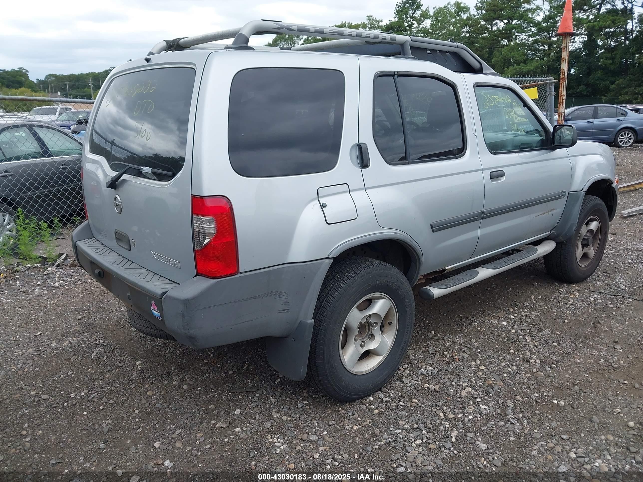 2003 Nissan Xterra Xe Gray vin: 5N1ED28Y93C677725