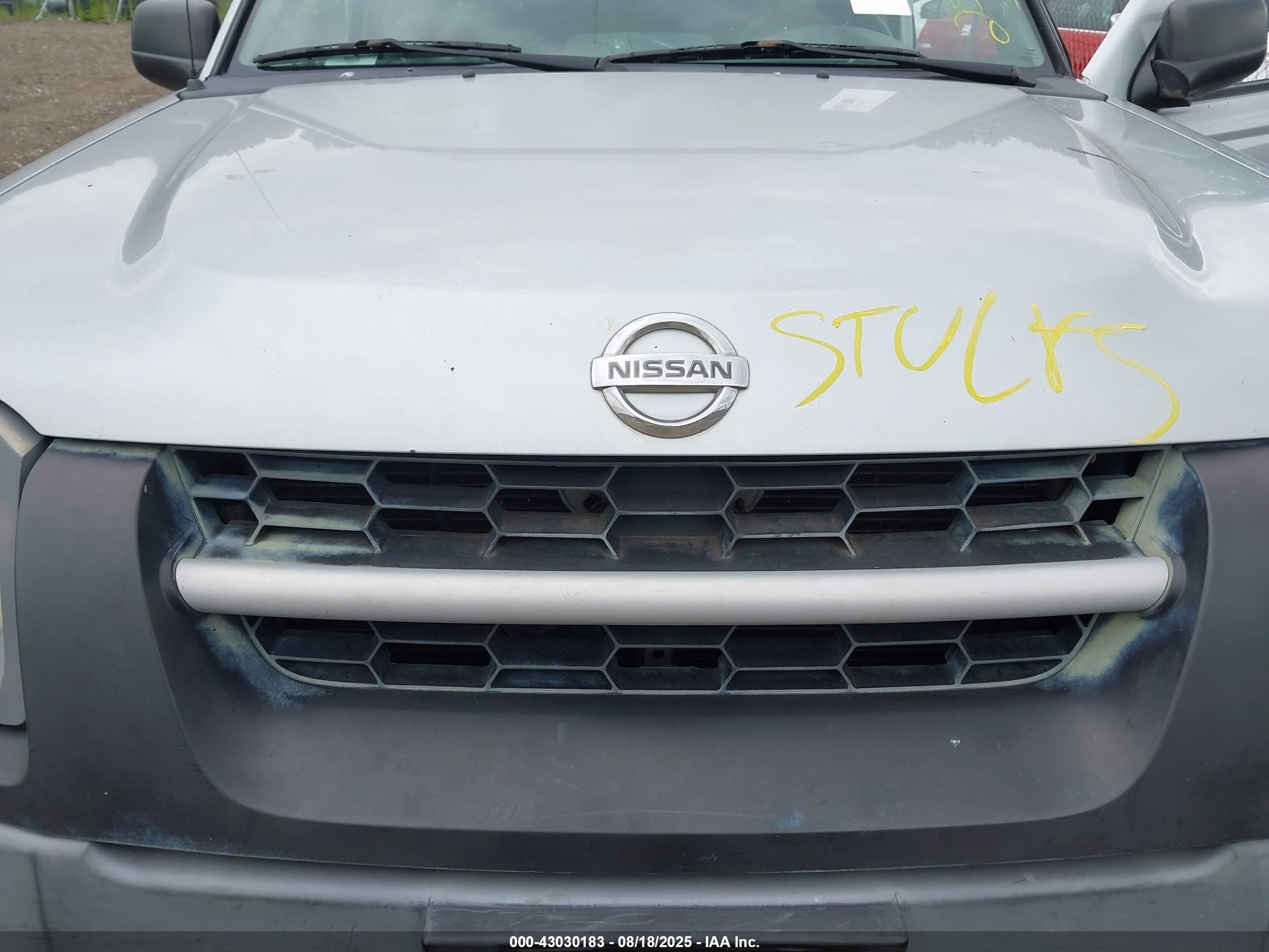 2003 Nissan Xterra Xe Gray vin: 5N1ED28Y93C677725