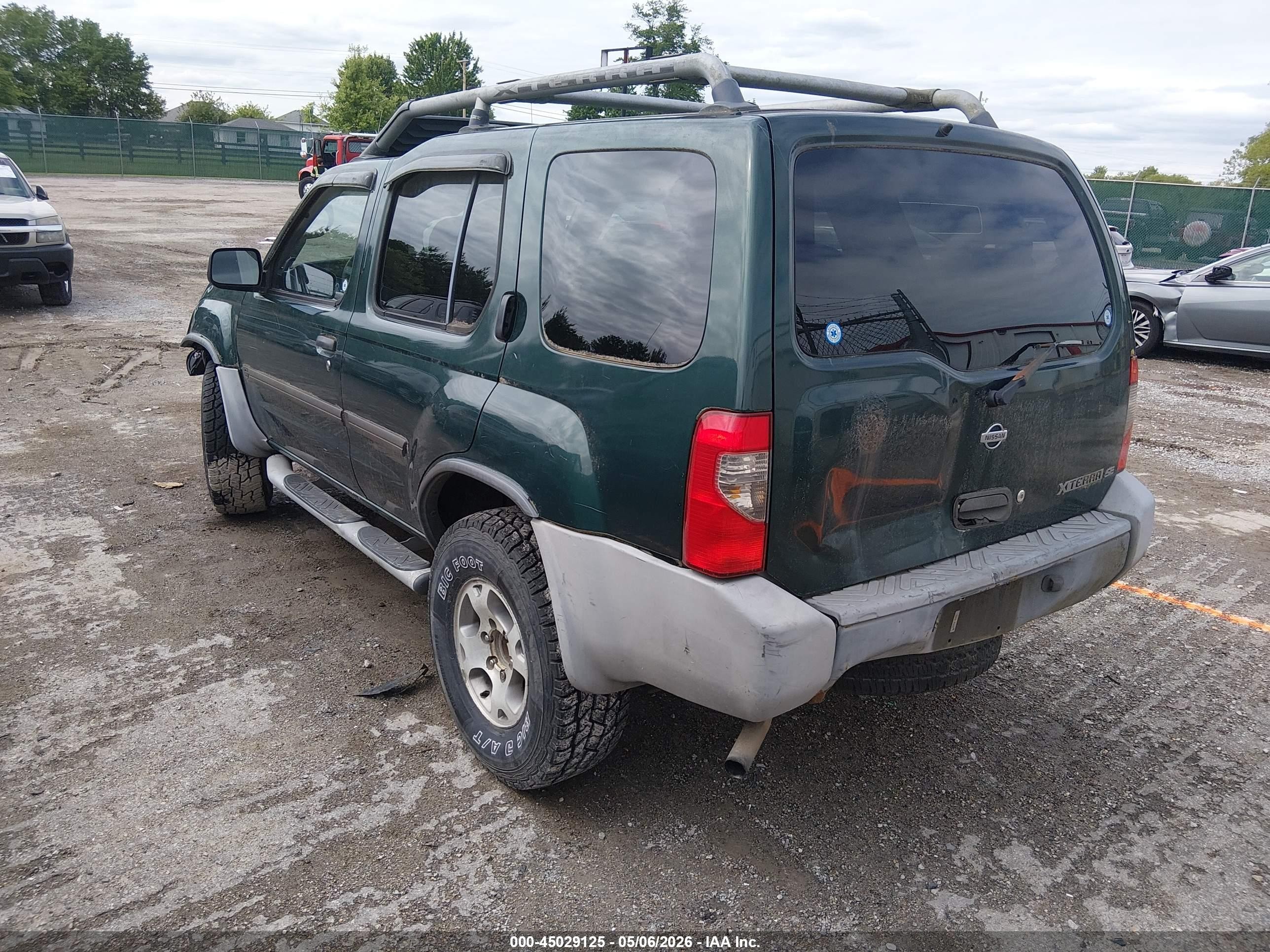 2000 Nissan Xterra Se/xe Green vin: 5N1ED28Y9YC529131