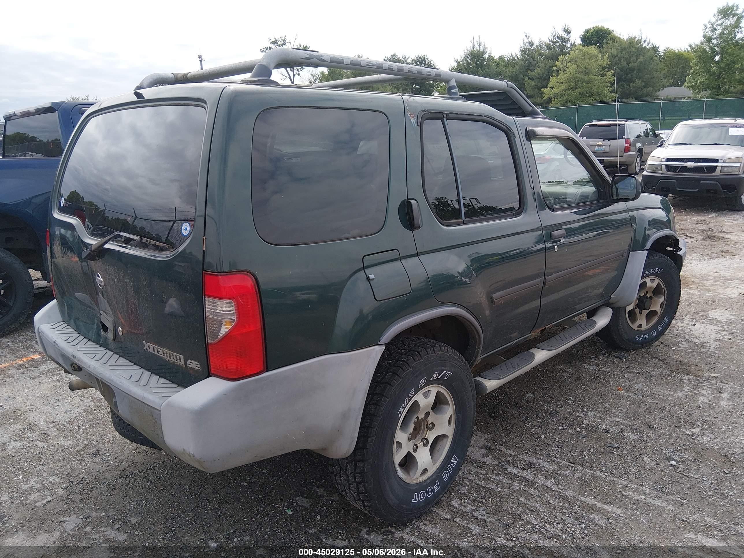 2000 Nissan Xterra Se/xe Green vin: 5N1ED28Y9YC529131