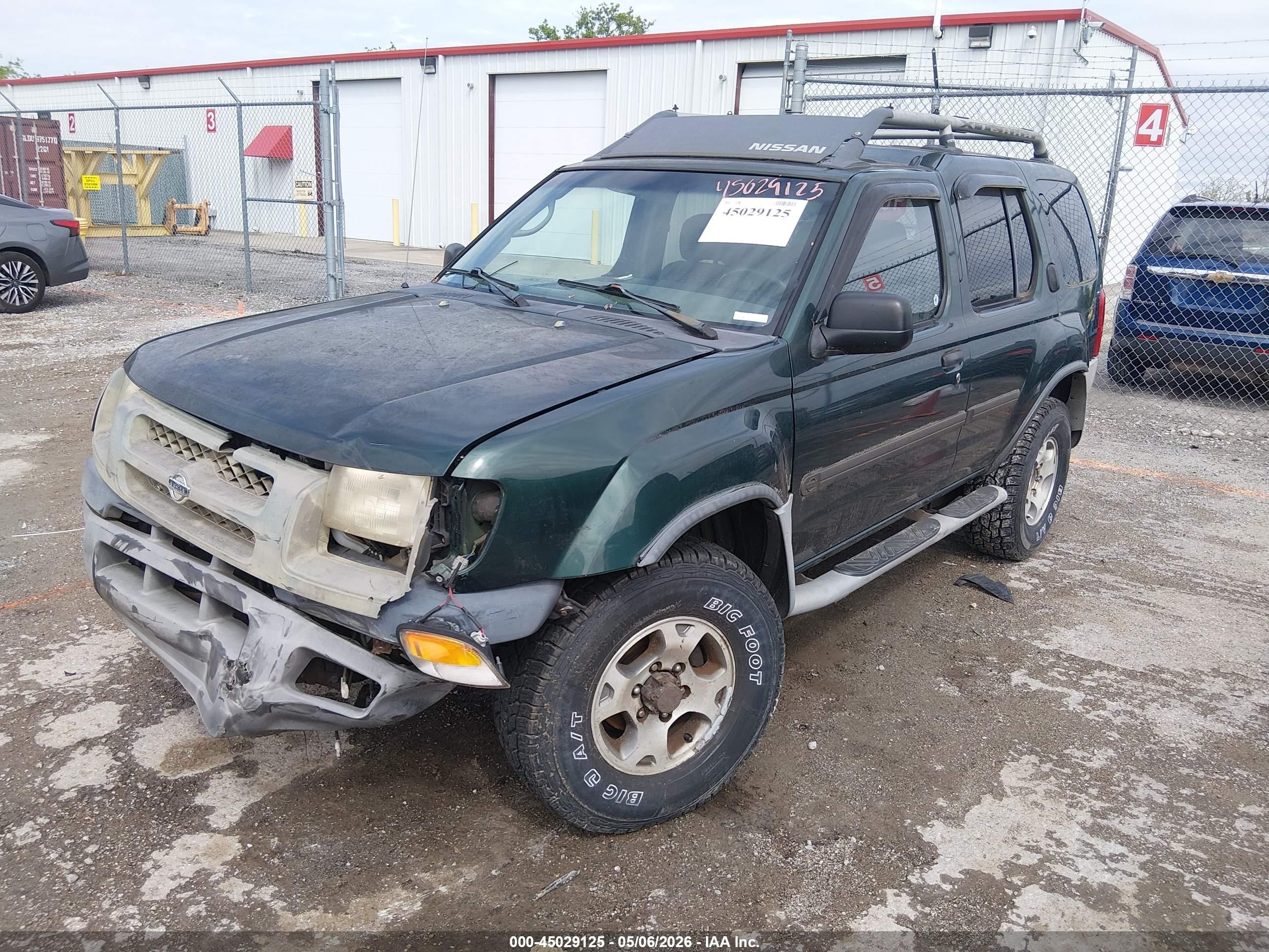 2000 Nissan Xterra Se/xe Green vin: 5N1ED28Y9YC529131