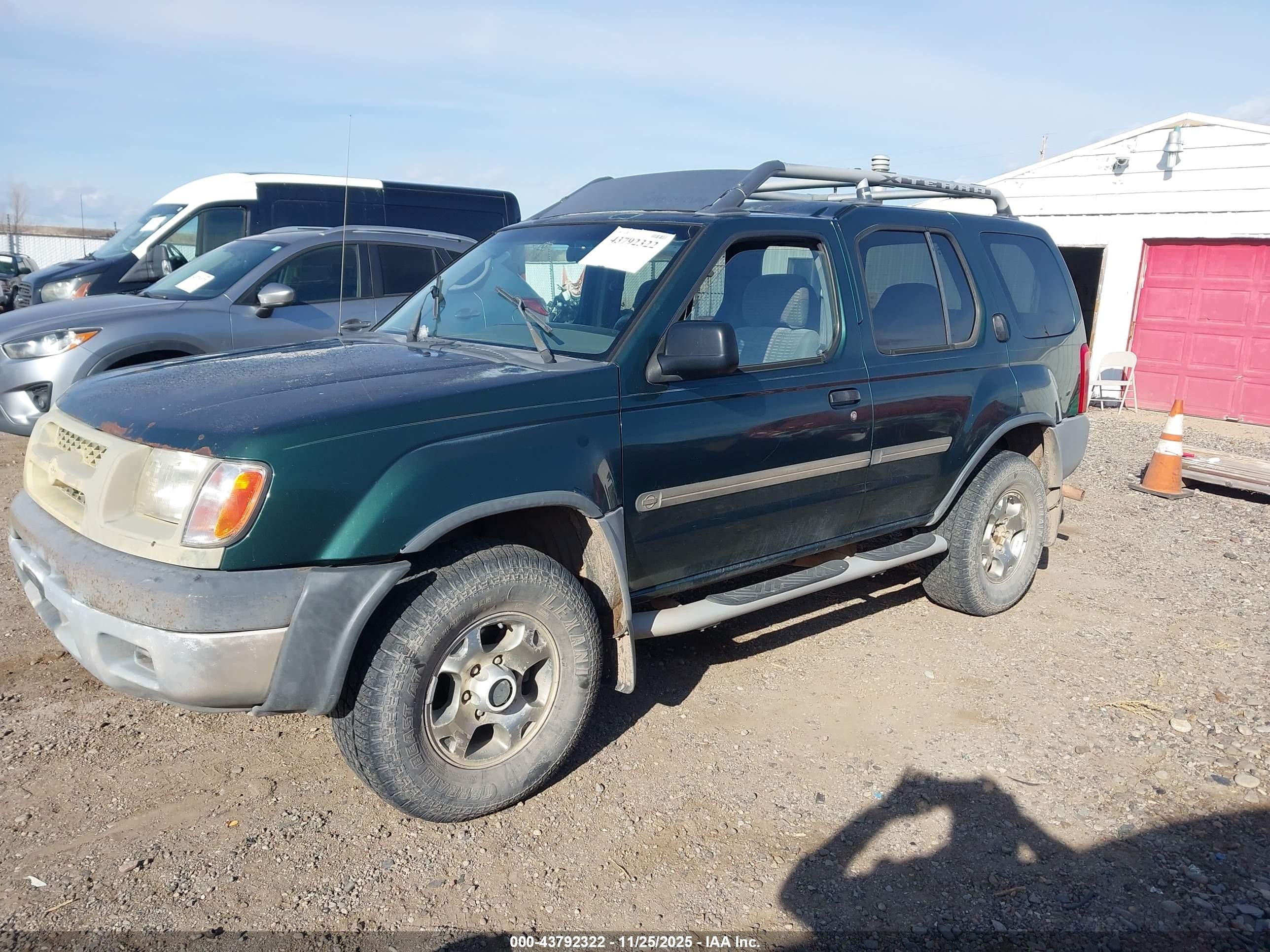 2000 Nissan Xterra Se/xe Green vin: 5N1ED28Y9YC562419