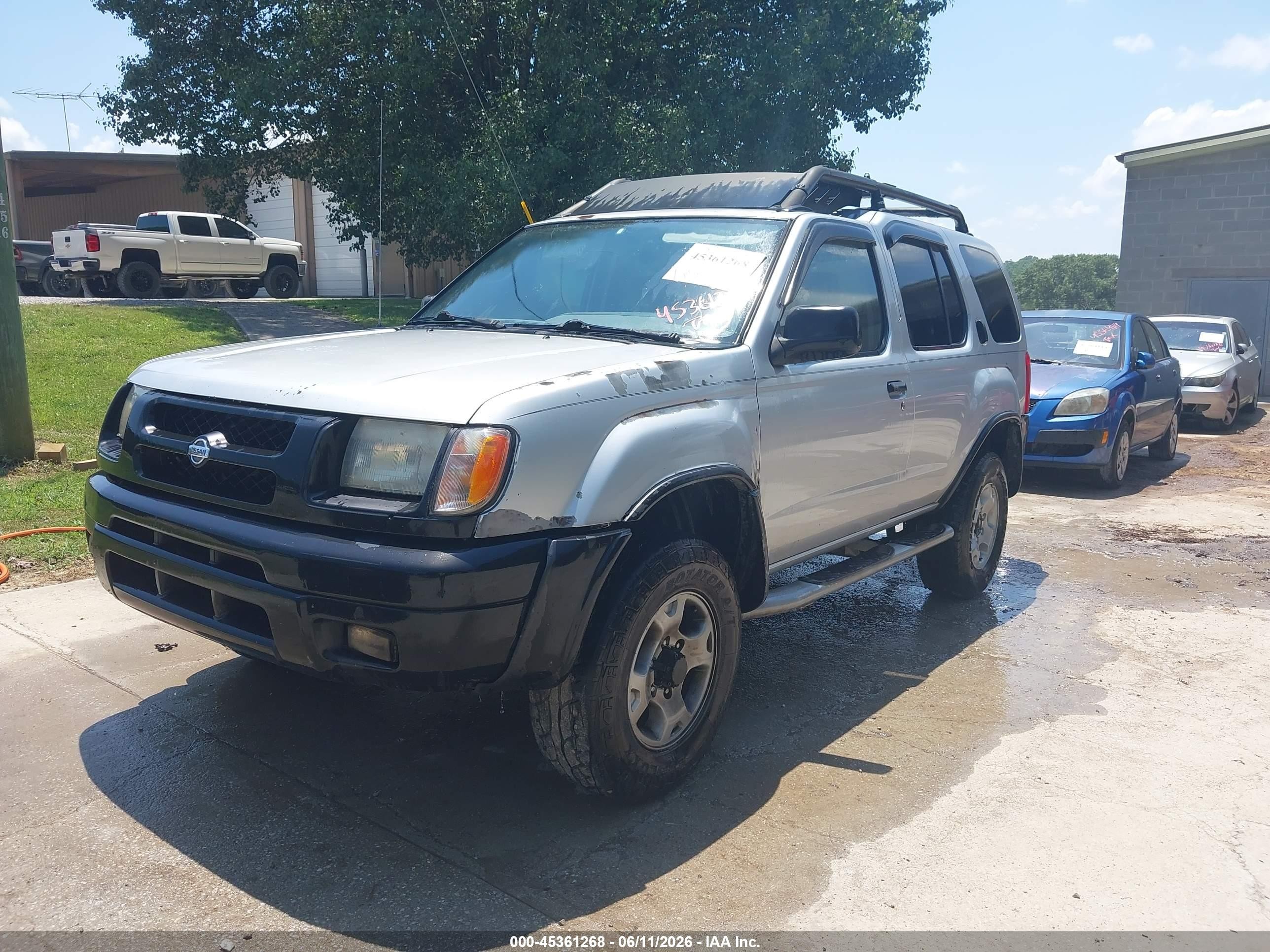 2000 Nissan Xterra Se/xe Silver vin: 5N1ED28YXYC514878