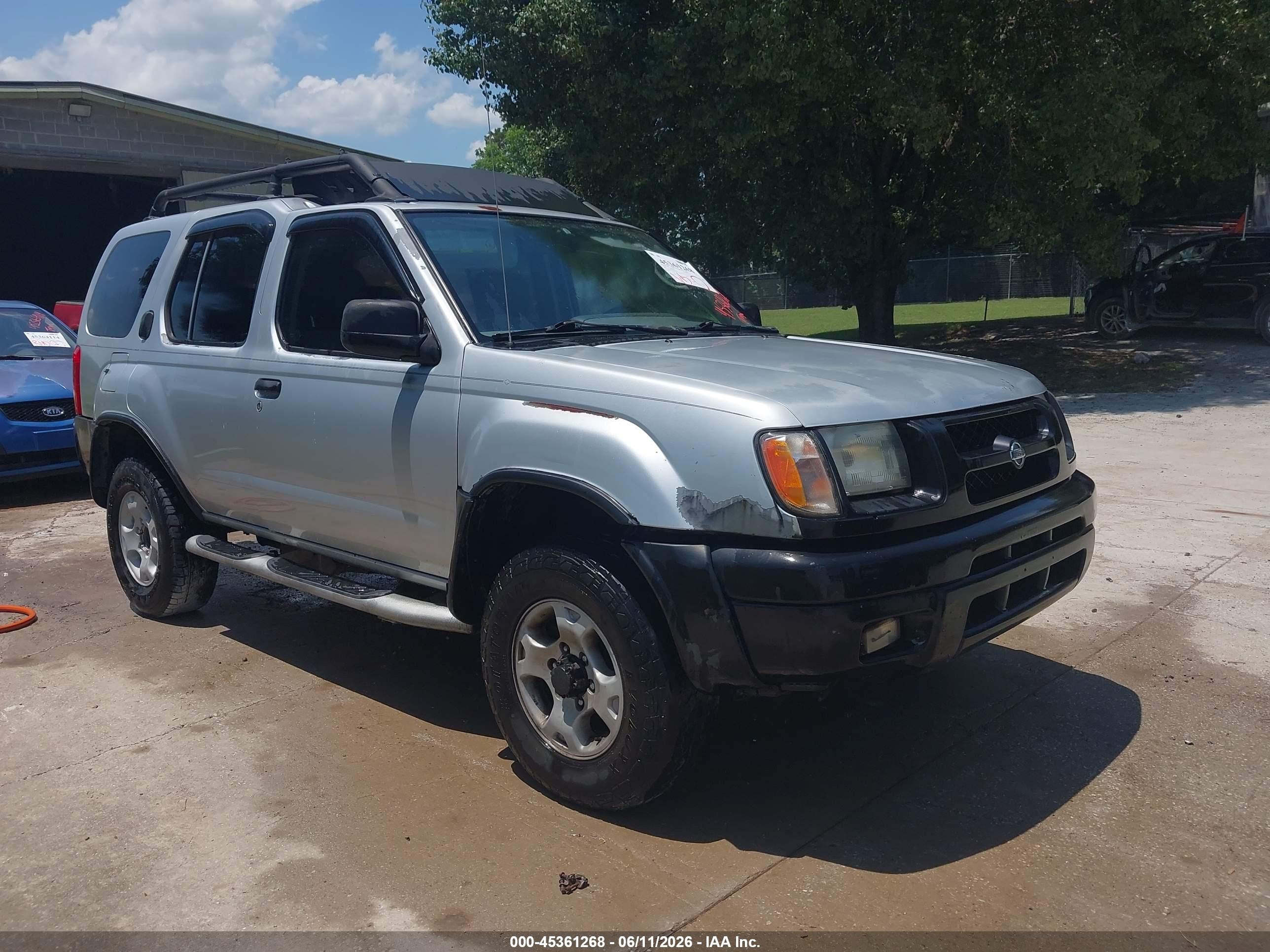 2000 Nissan Xterra Se/xe Silver vin: 5N1ED28YXYC514878