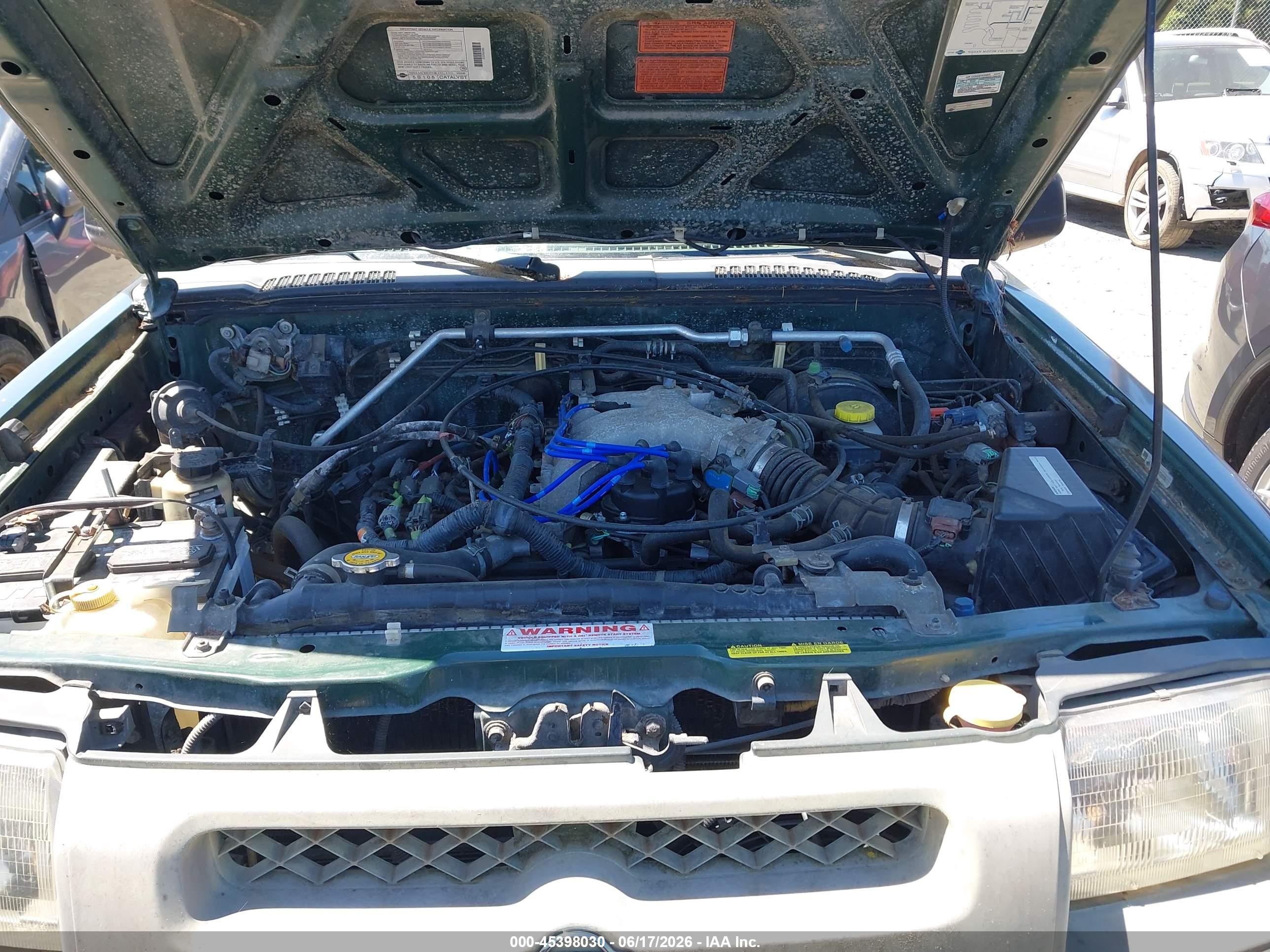 2000 Nissan Xterra Se/xe Green vin: 5N1ED28YXYC558685