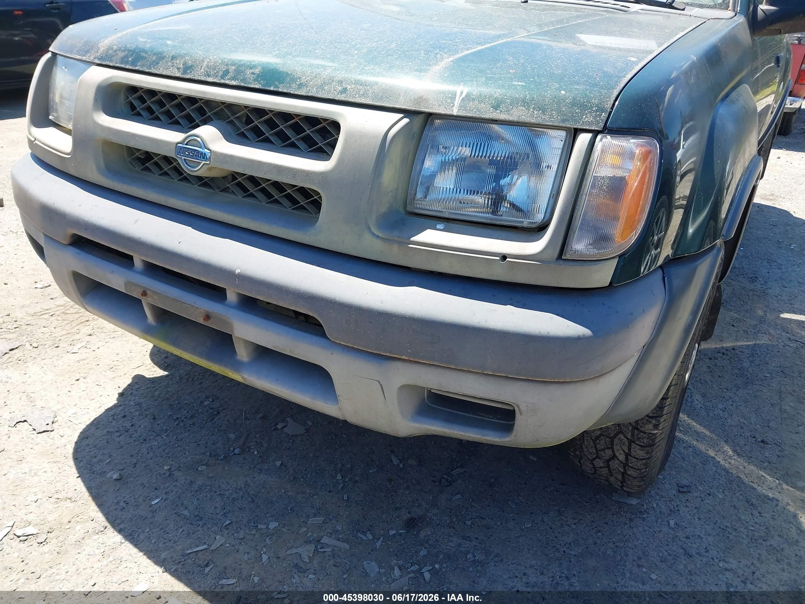 2000 Nissan Xterra Se/xe Green vin: 5N1ED28YXYC558685
