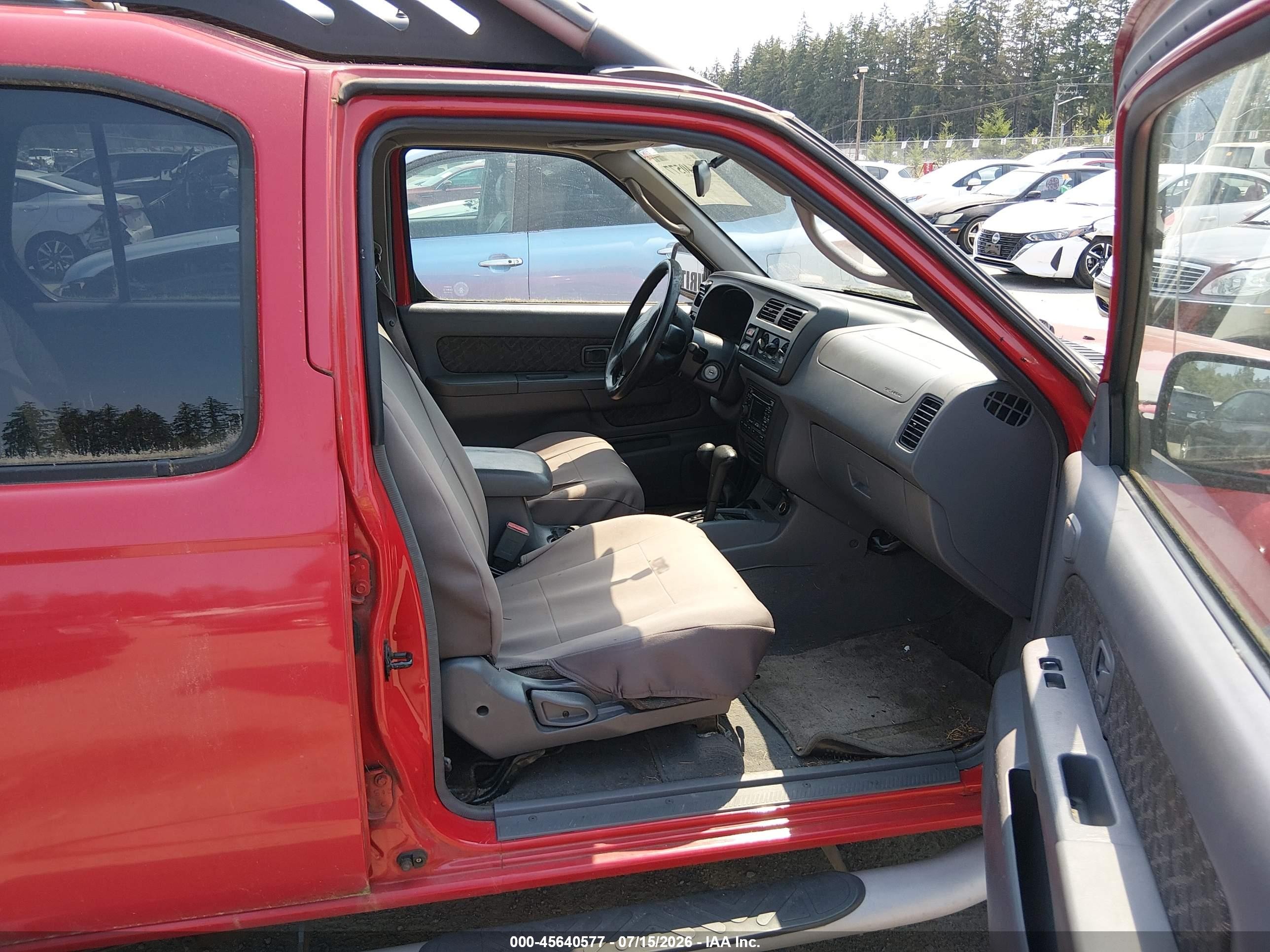2000 Nissan Xterra Se/xe Red vin: 5N1ED28YXYC579097