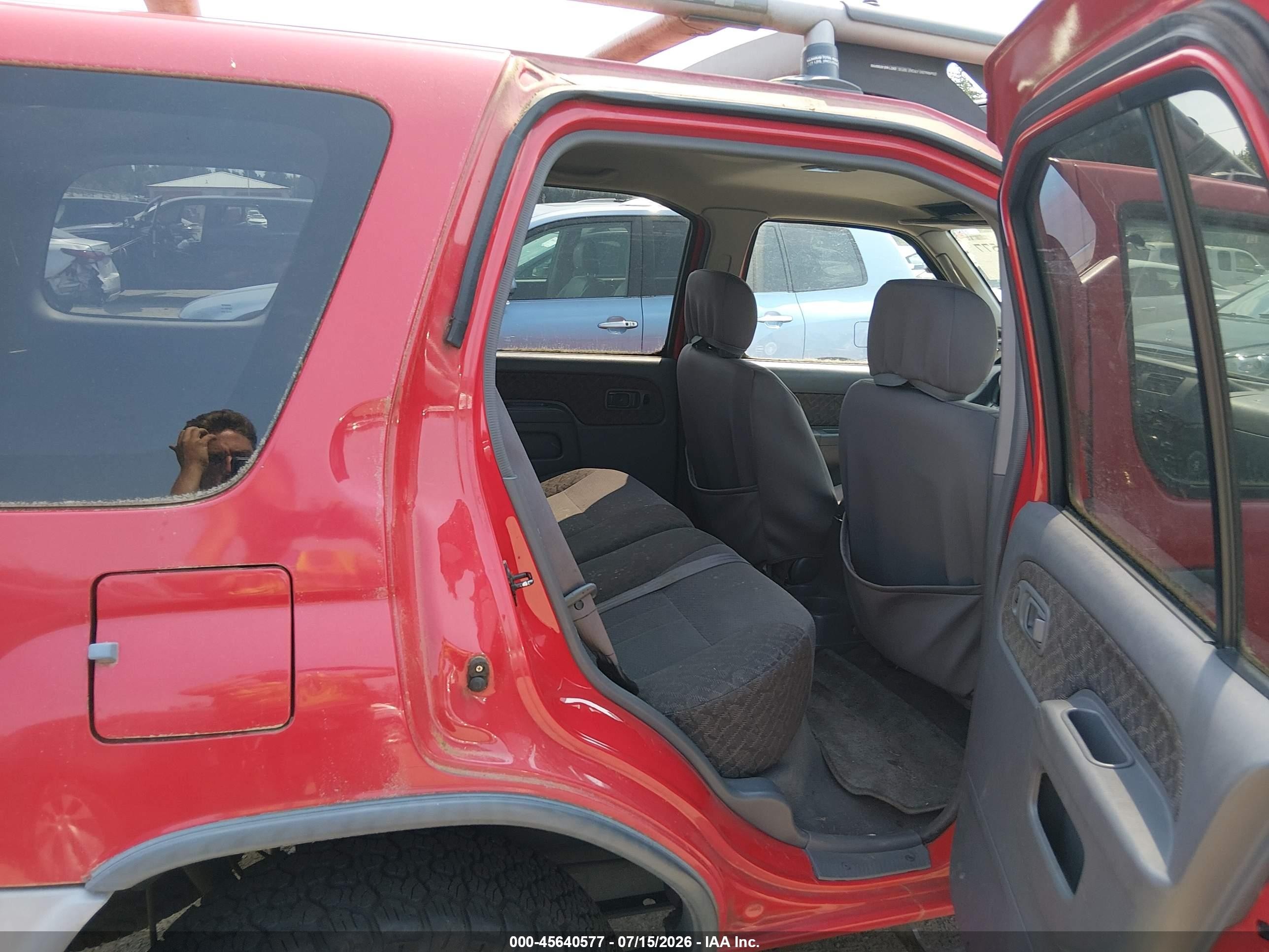 2000 Nissan Xterra Se/xe Red vin: 5N1ED28YXYC579097