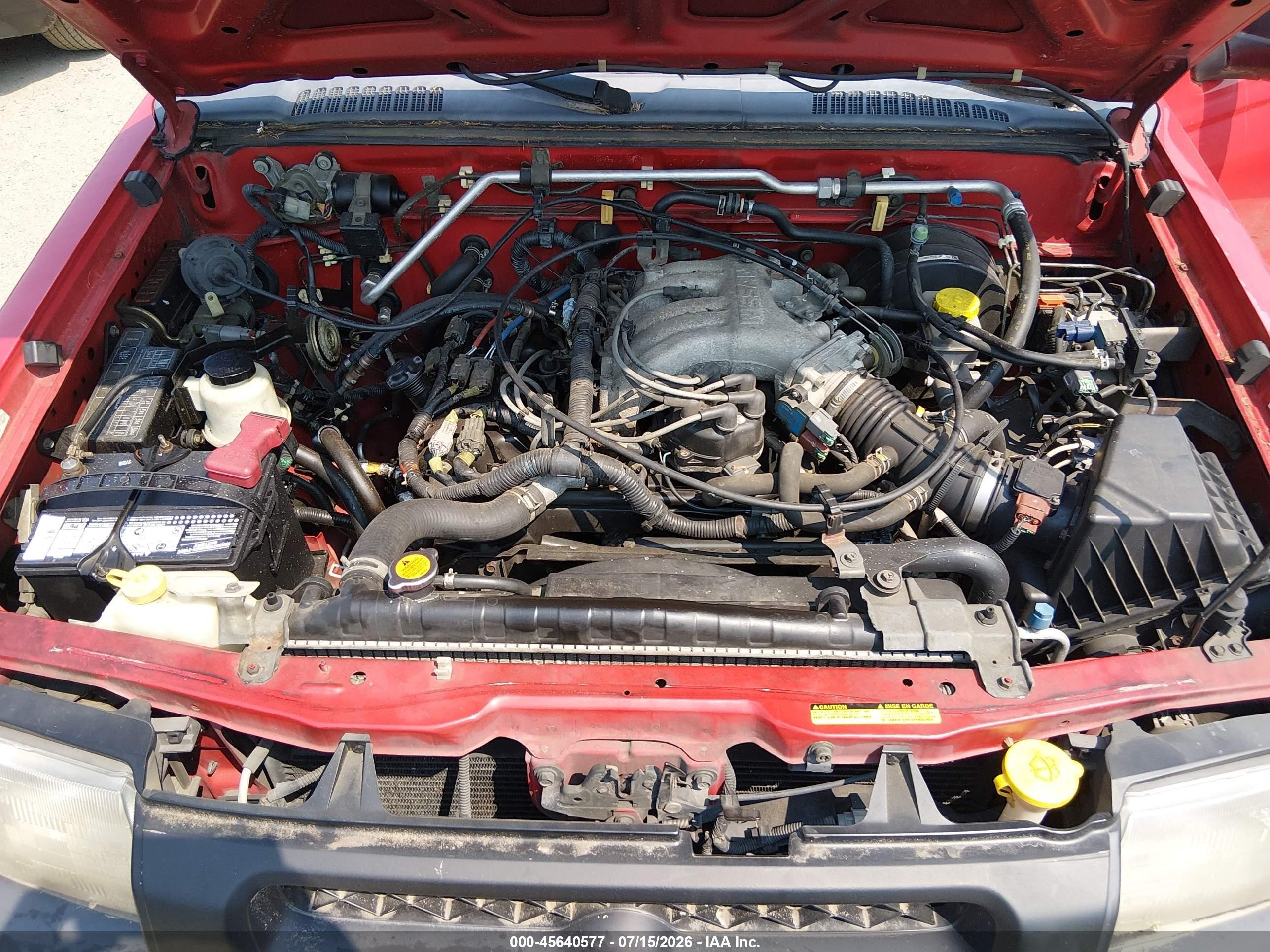 2000 Nissan Xterra Se/xe Red vin: 5N1ED28YXYC579097