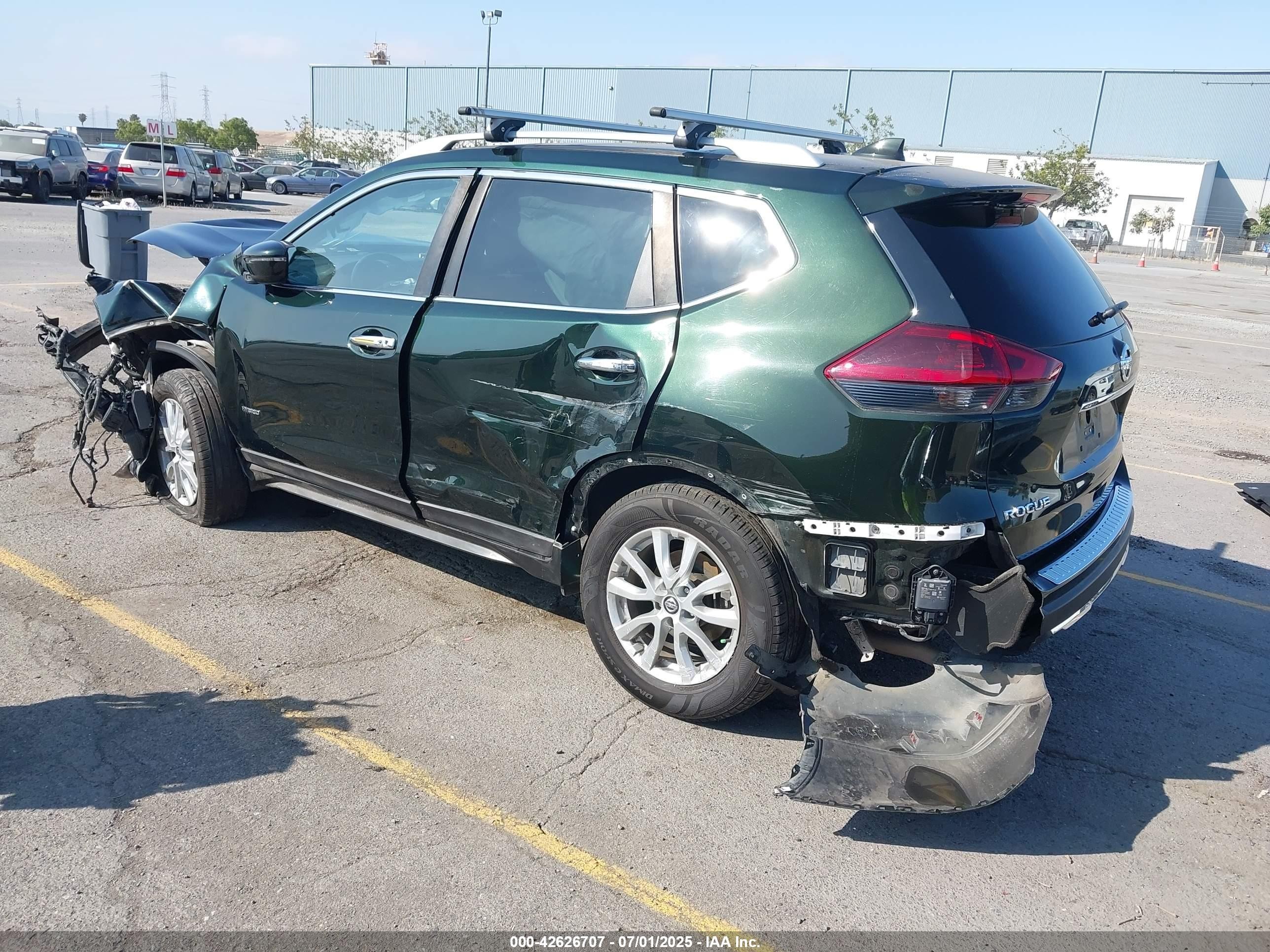 2018 Nissan Rogue Hybrid Sv Green vin: 5N1ET2MT2JC851693