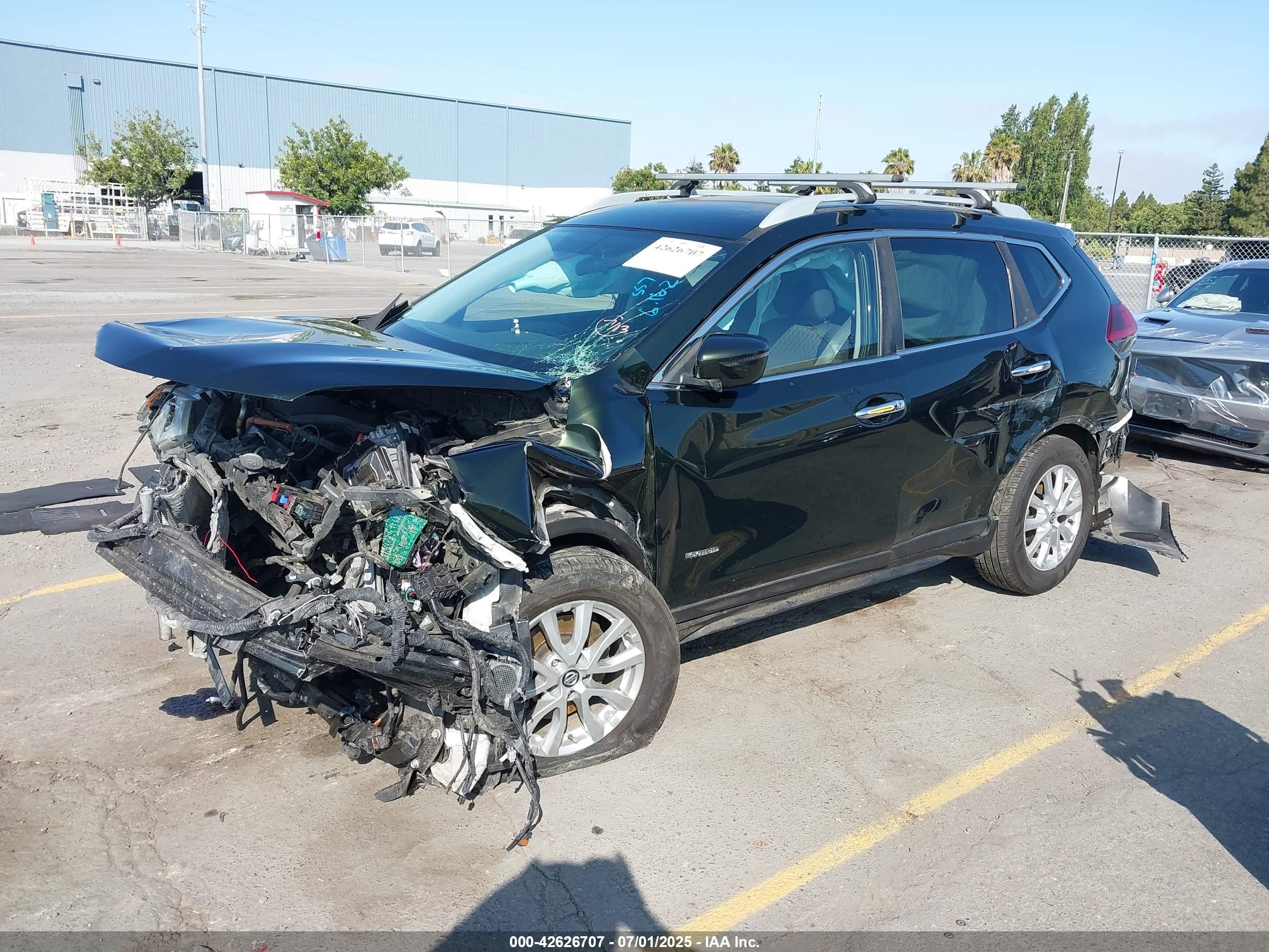 2018 Nissan Rogue Hybrid Sv Green vin: 5N1ET2MT2JC851693