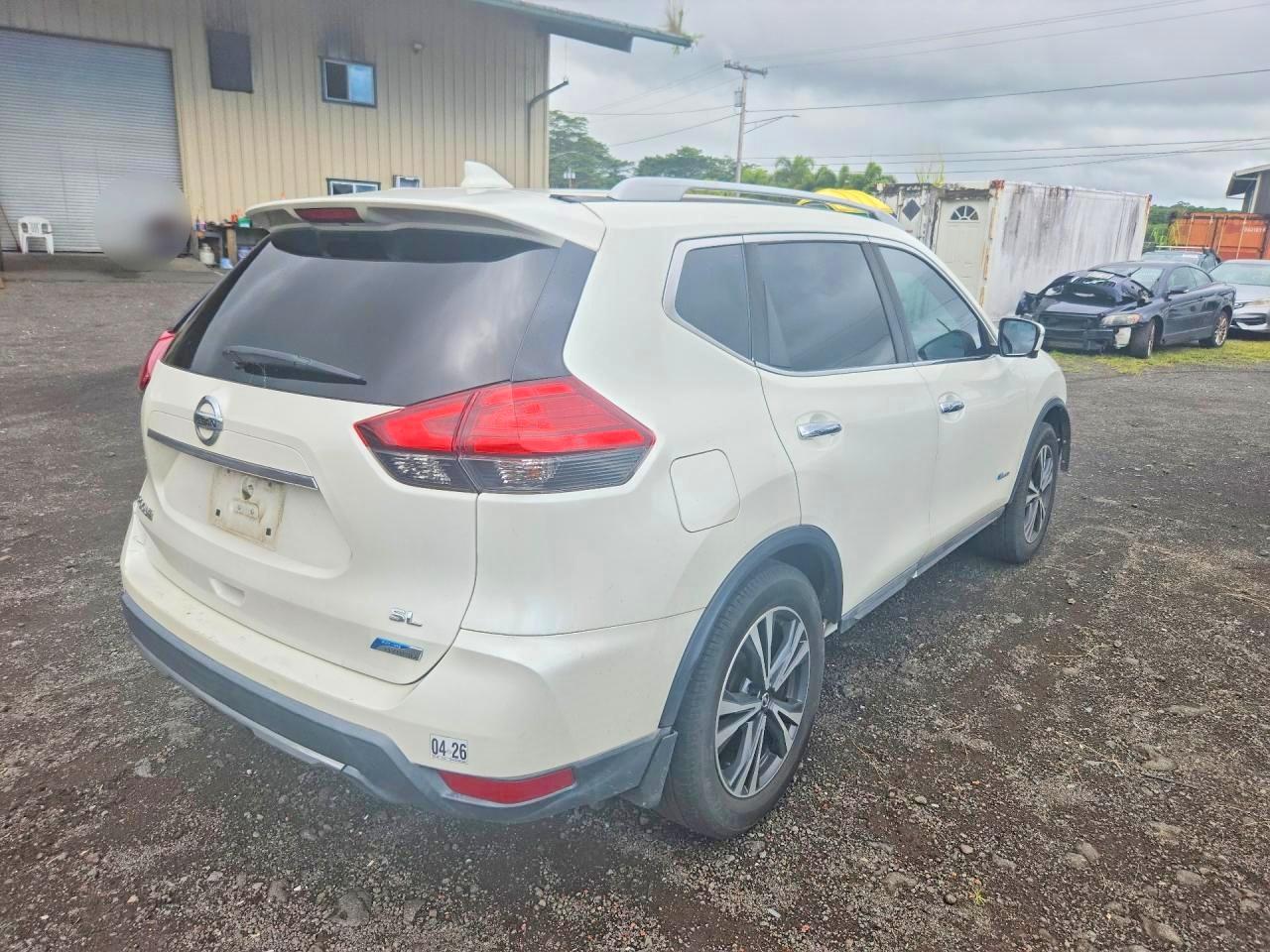 2017 Nissan Rogue Hybrid Sl White vin: 5N1ET2MT3HC768851